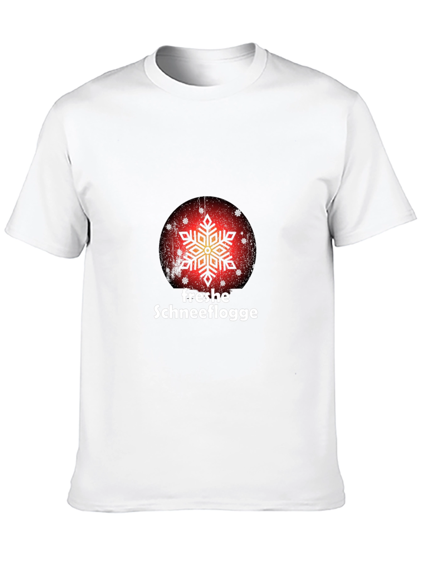 Fresh Snowflake Graphic T-Shirt - Black