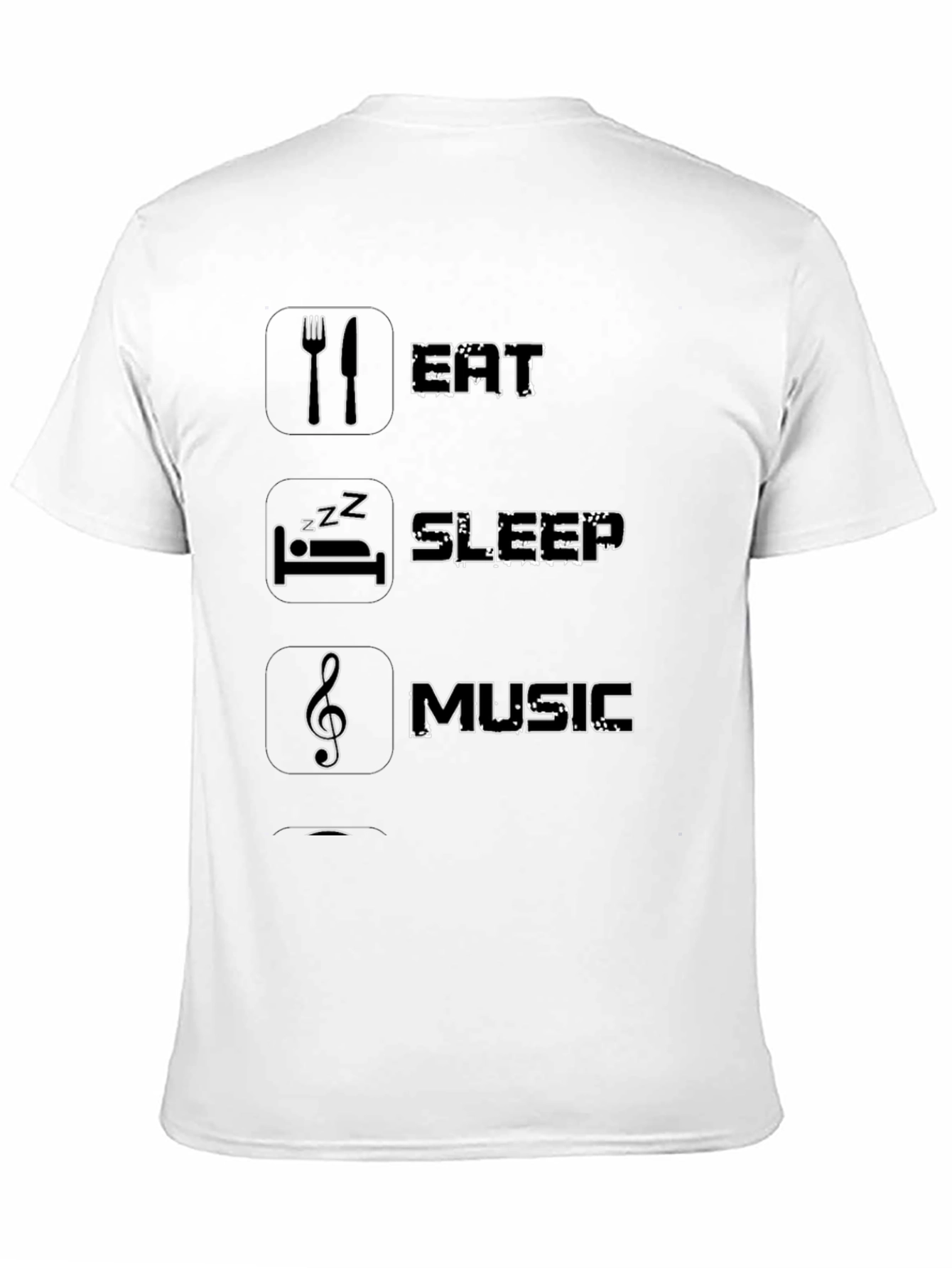 Eat Sleep Music T-Shirt - Black Graphic Tee
