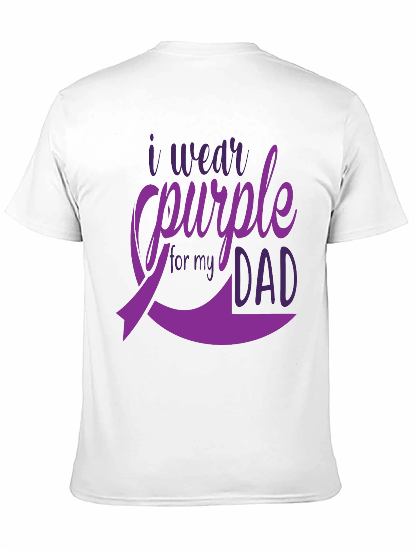 Purple Dad Awareness Ribbon T-Shirt