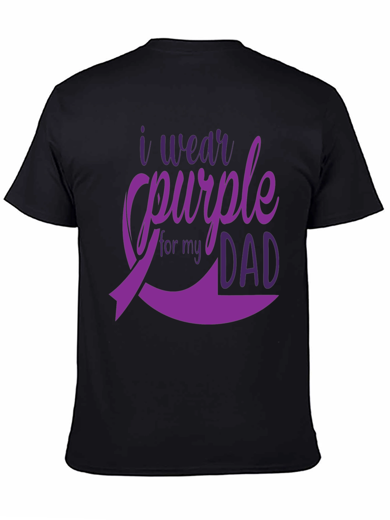 Purple Dad Awareness Ribbon T-Shirt