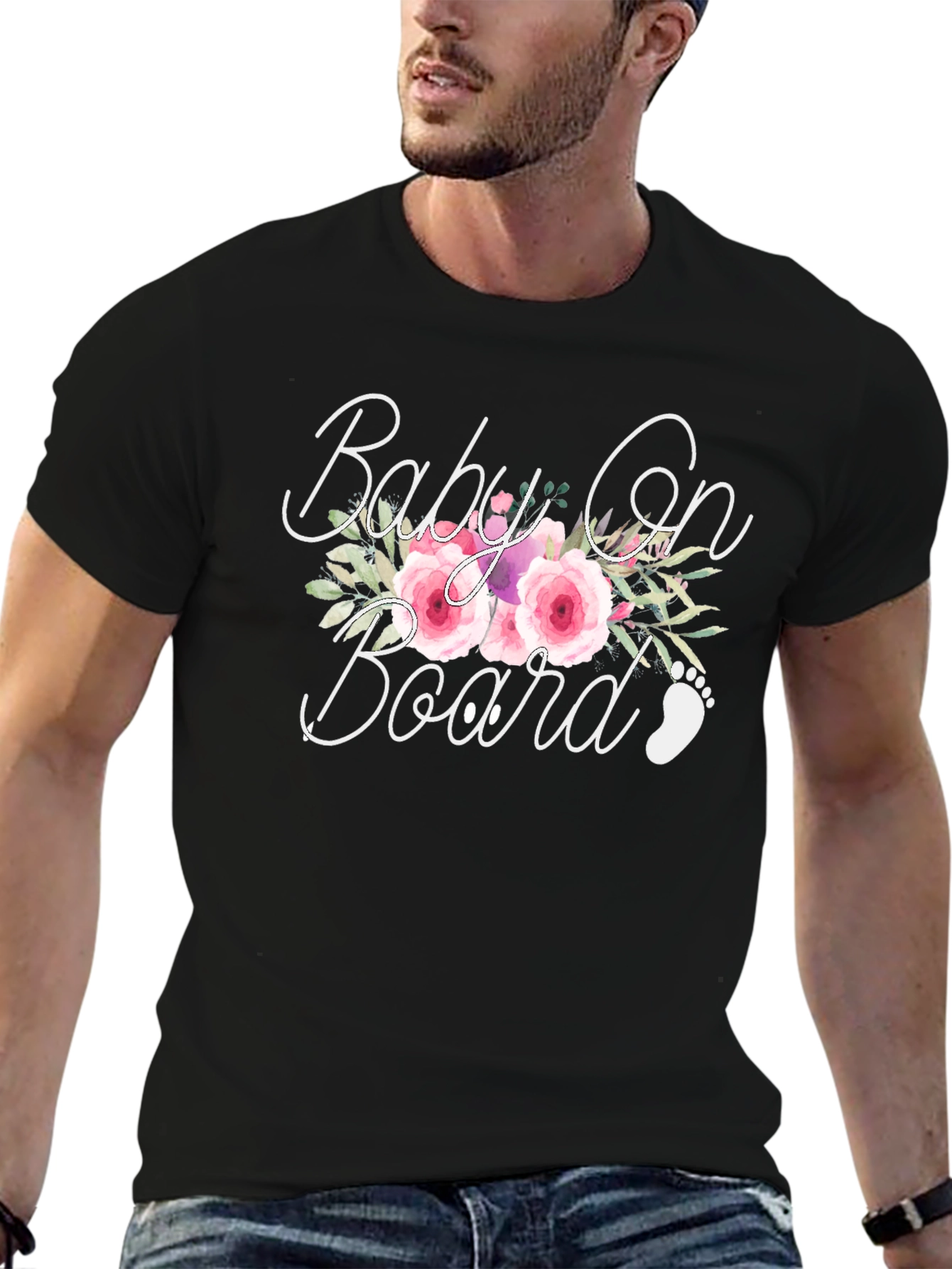 Baby On Board Floral T-Shirt
