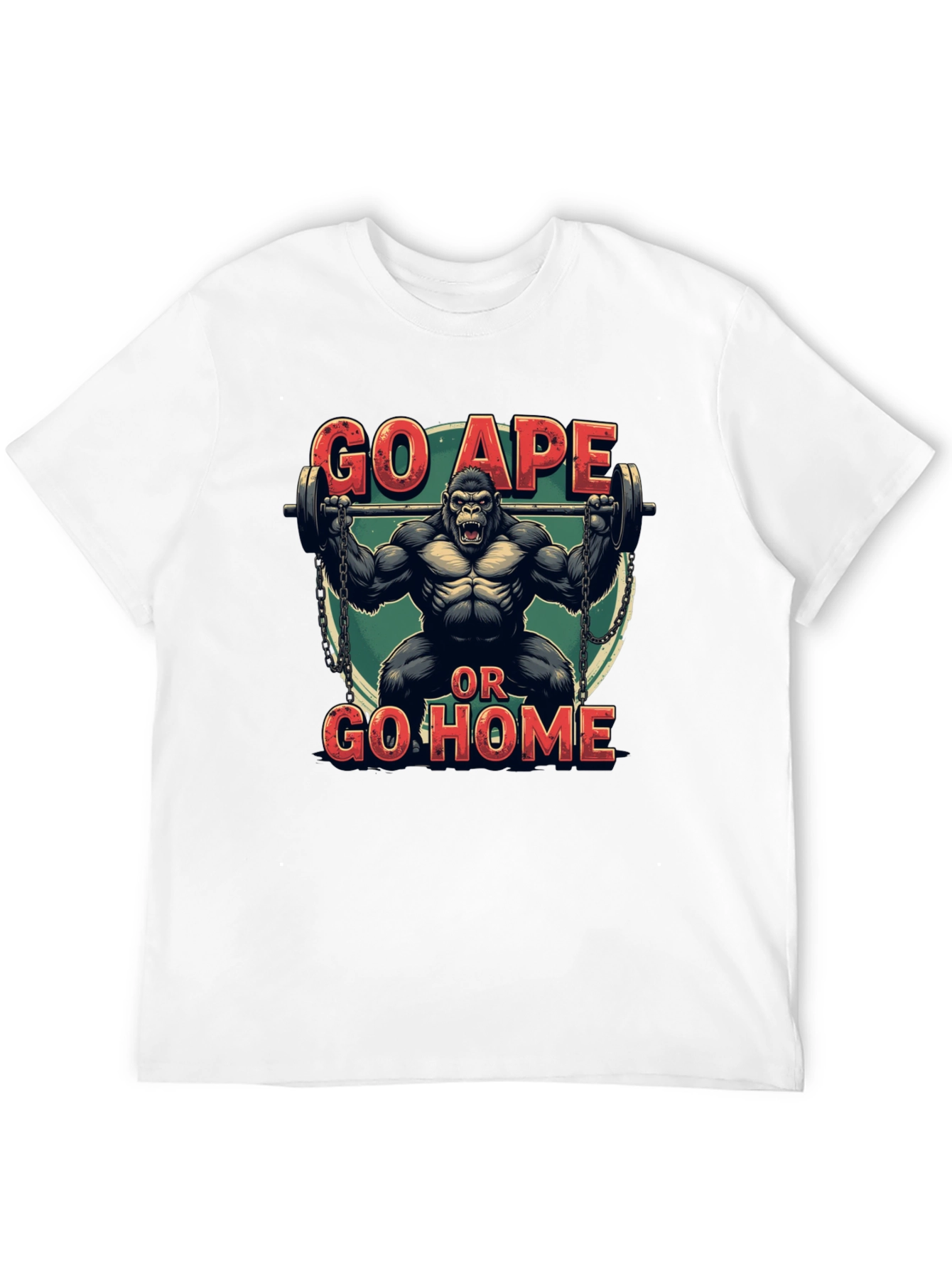Go Ape or Go Home Black Graphic Tee