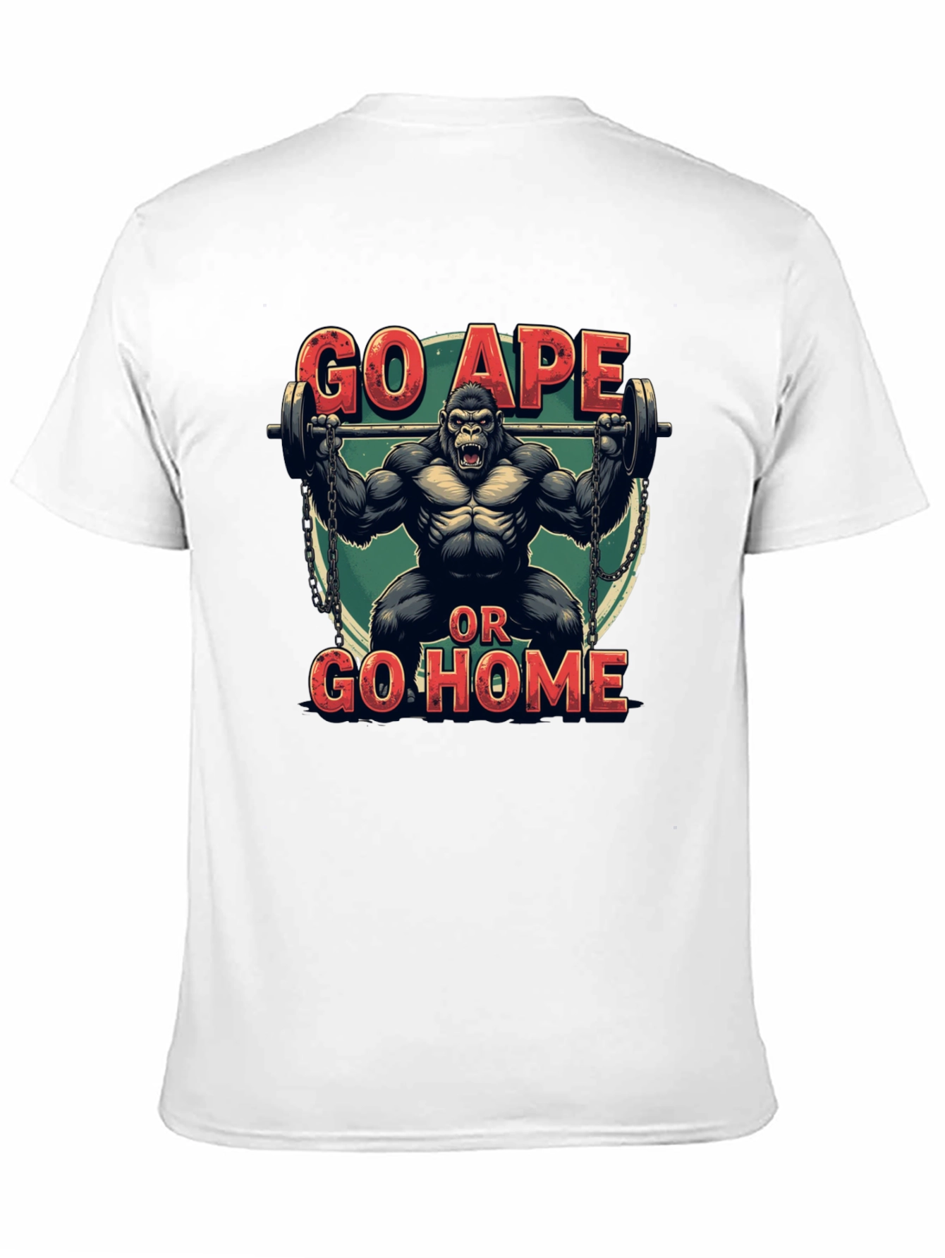Go Ape or Go Home Black Graphic Tee