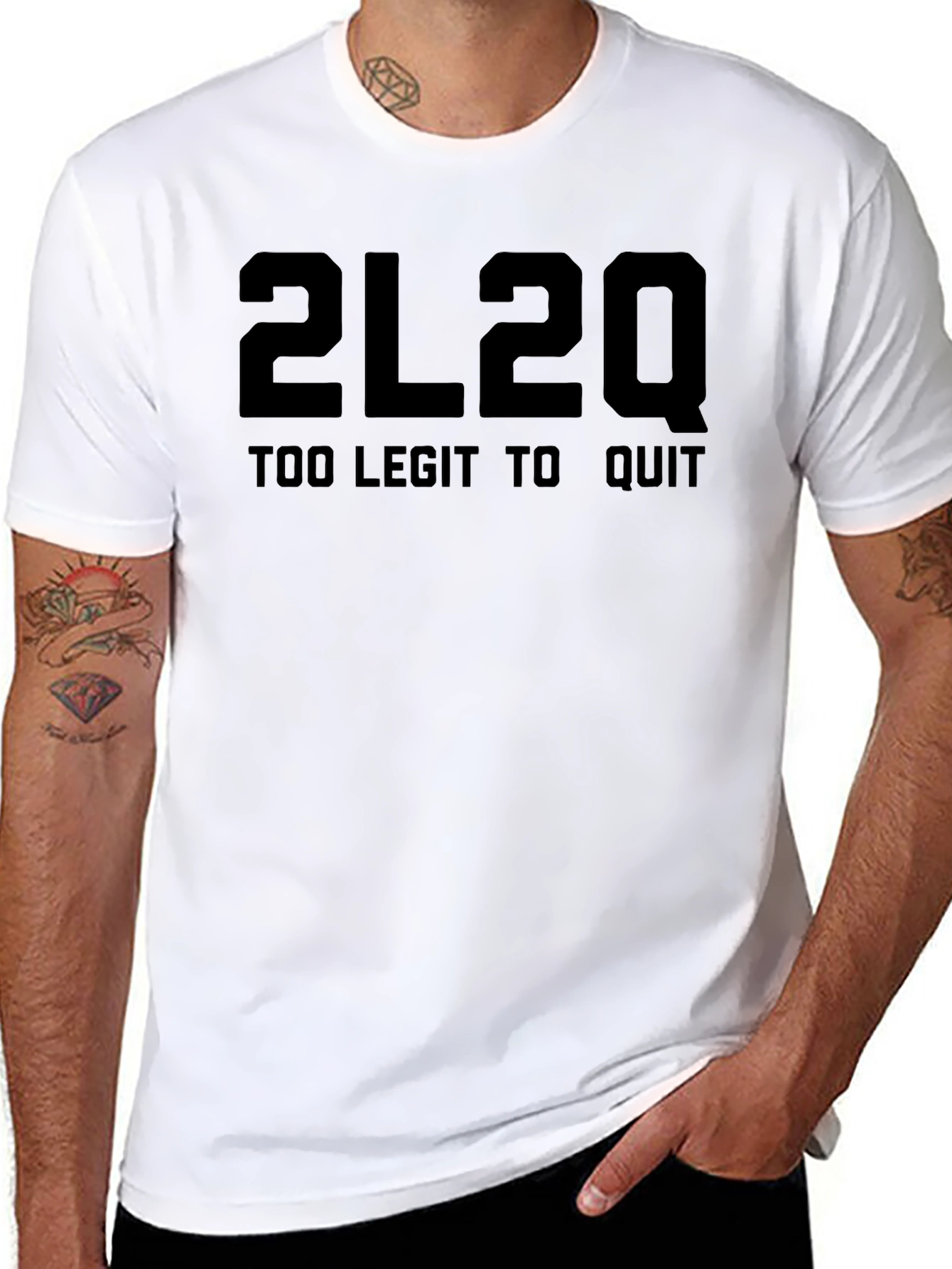 2L2Q Too Legit to Quit Black T-Shirt