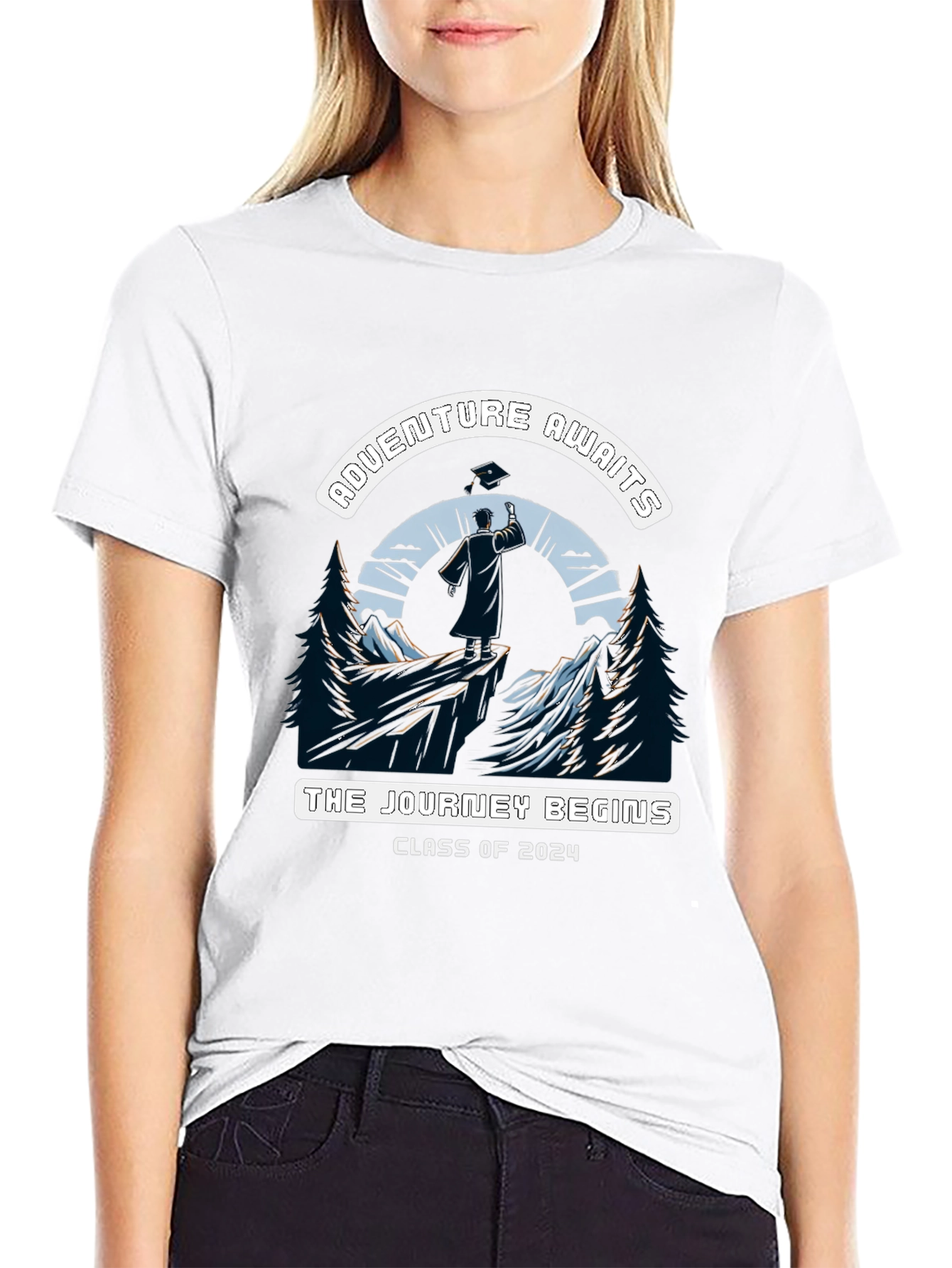 Adventure Awaits Class of 2024 Graduation T-Shirt