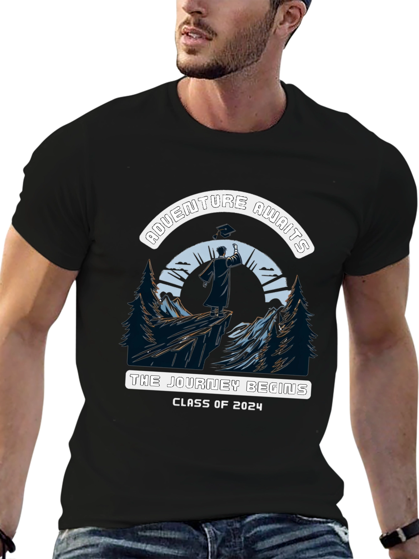 Adventure Awaits Class of 2024 Graduation T-Shirt
