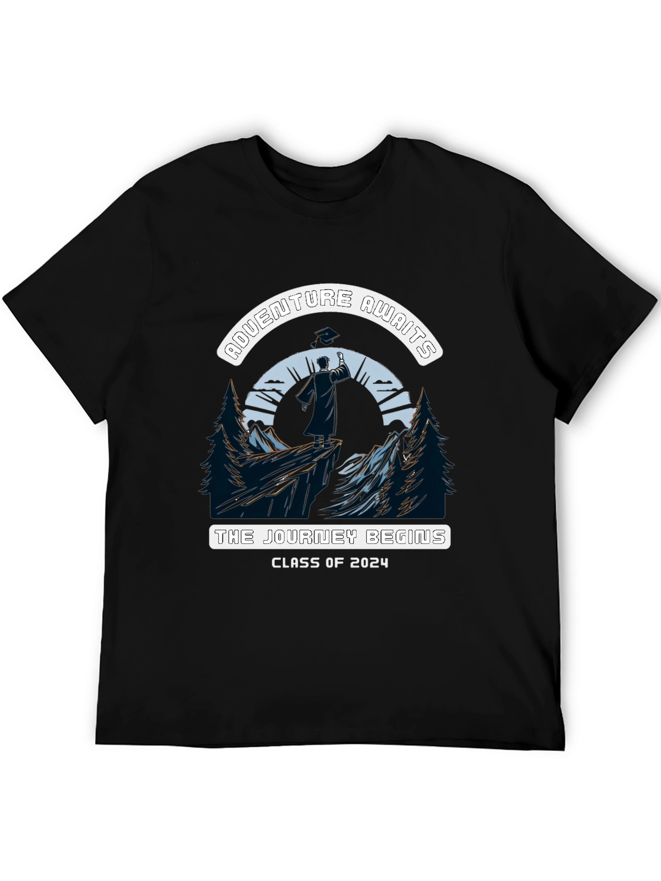 Adventure Awaits Class of 2024 Graduation T-Shirt