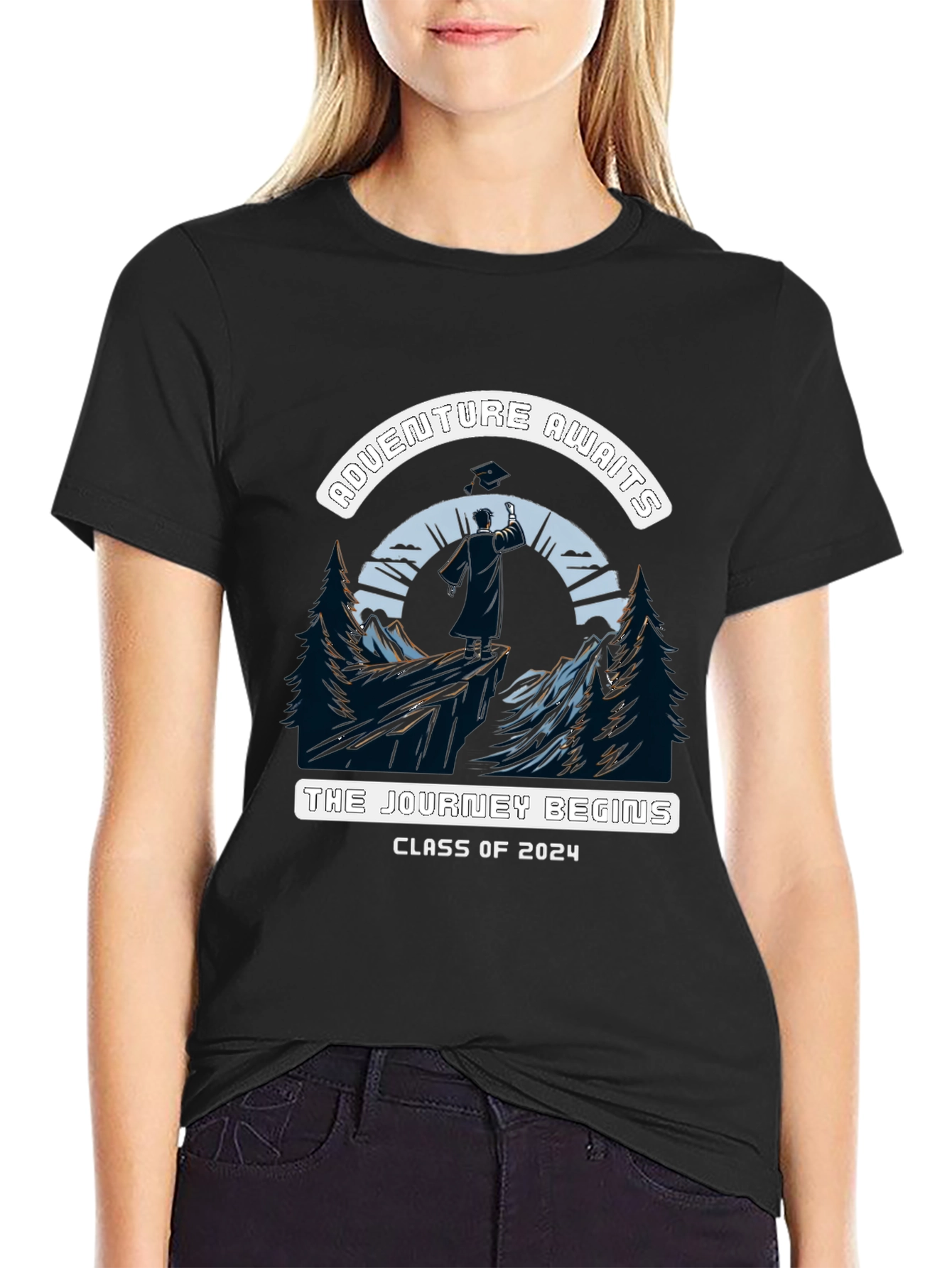 Adventure Awaits Class of 2024 Graduation T-Shirt
