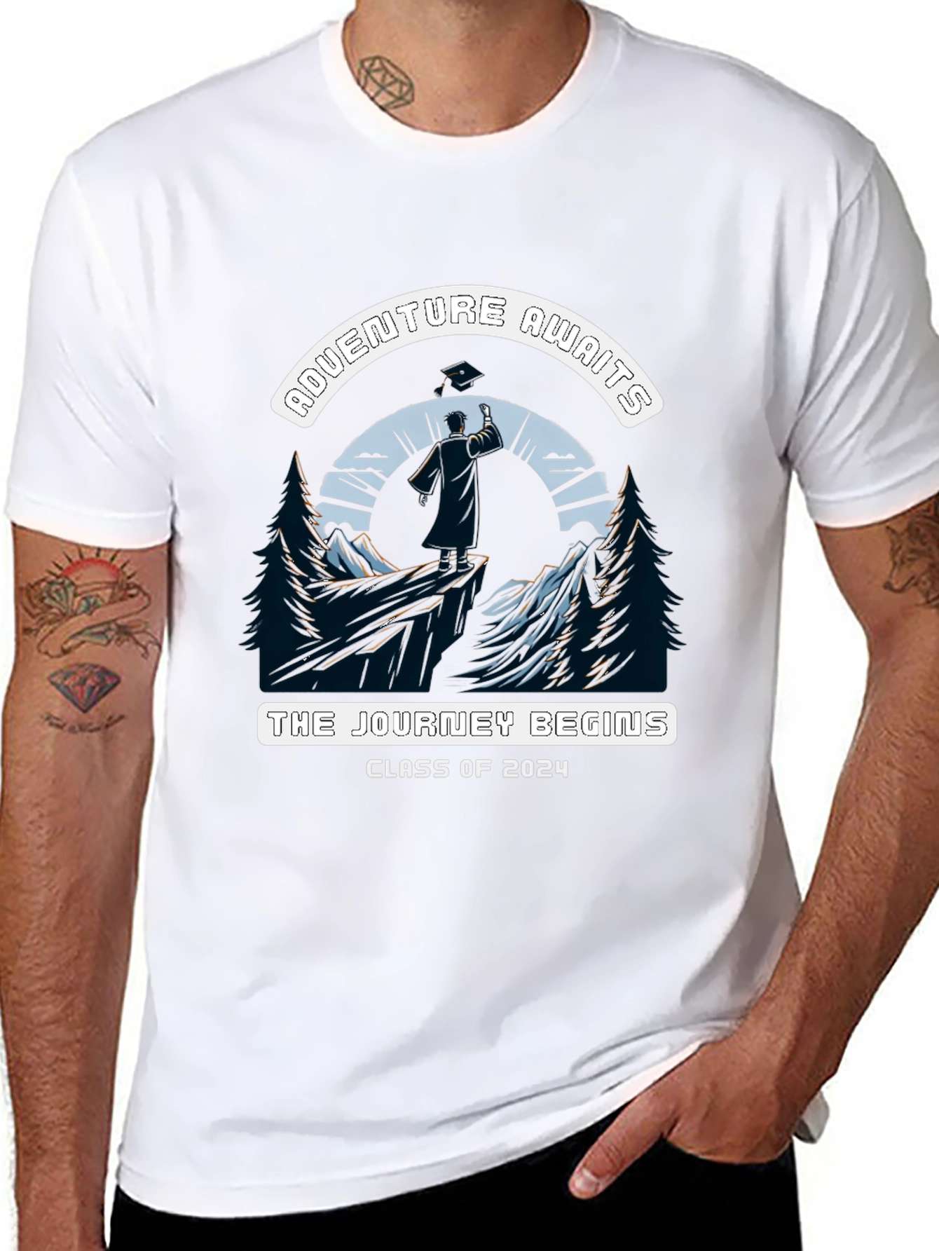 Adventure Awaits Class of 2024 Graduation T-Shirt