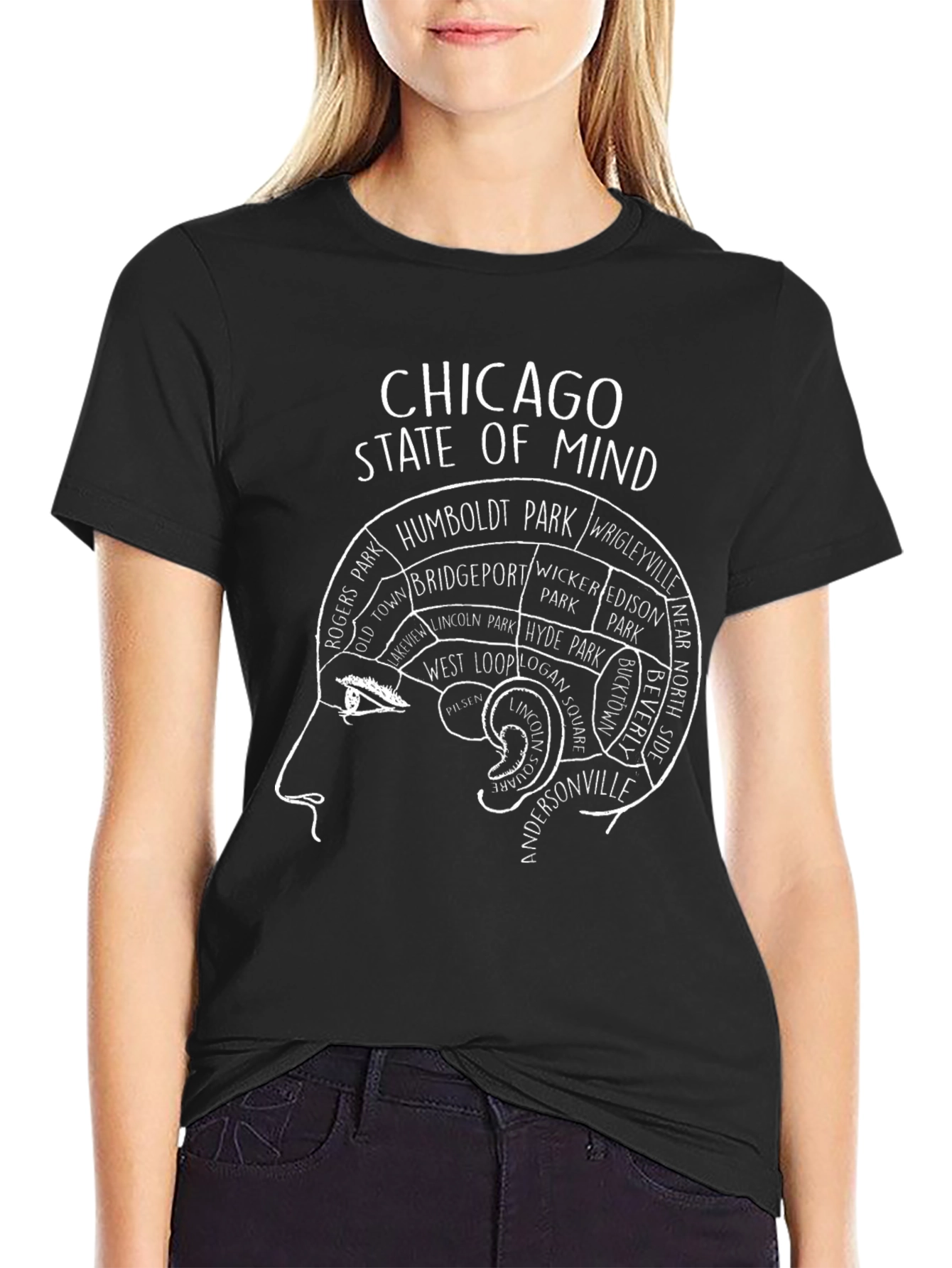 Chicago State of Mind T-Shirt - Black