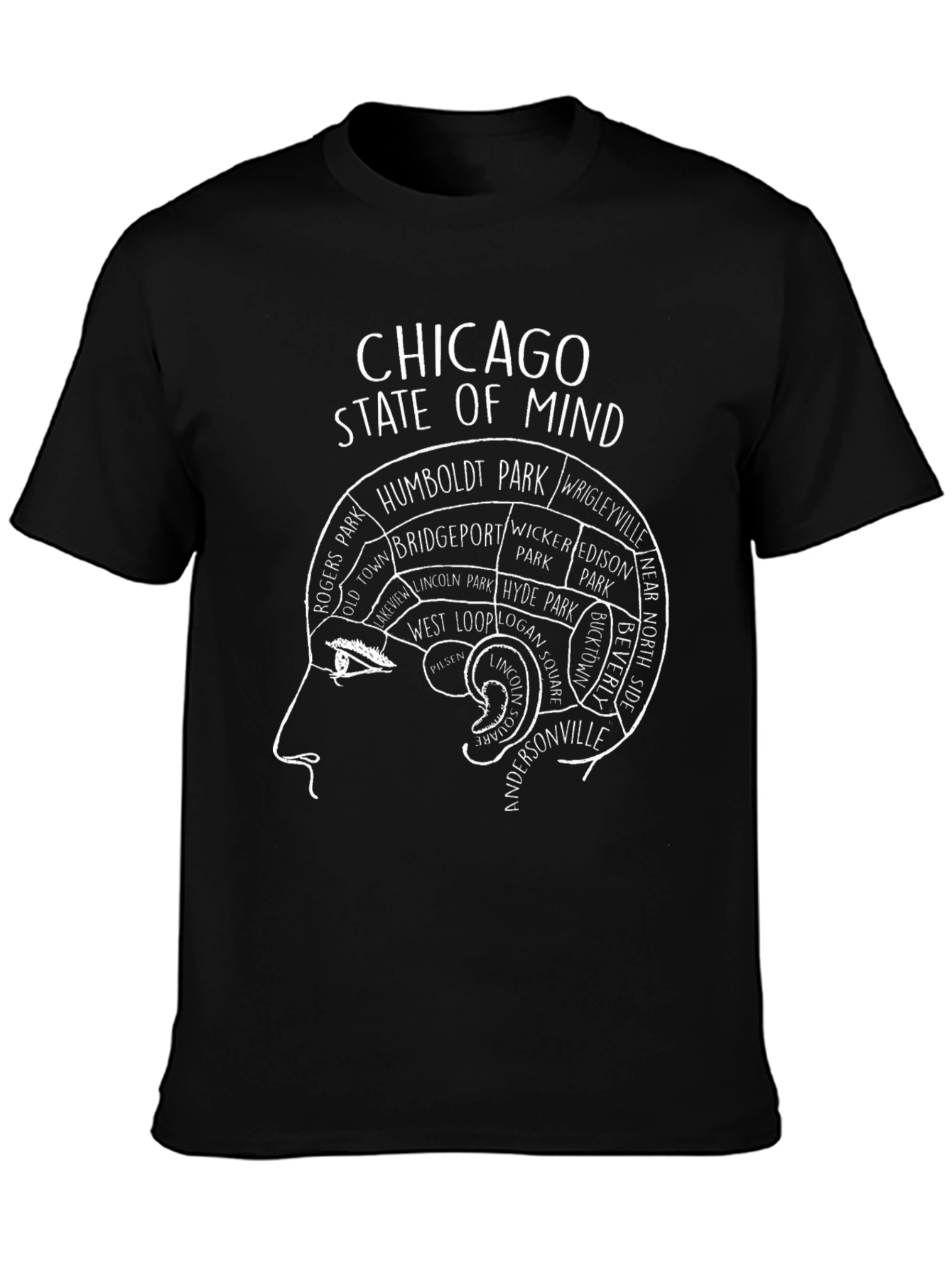 Chicago State of Mind T-Shirt - Black