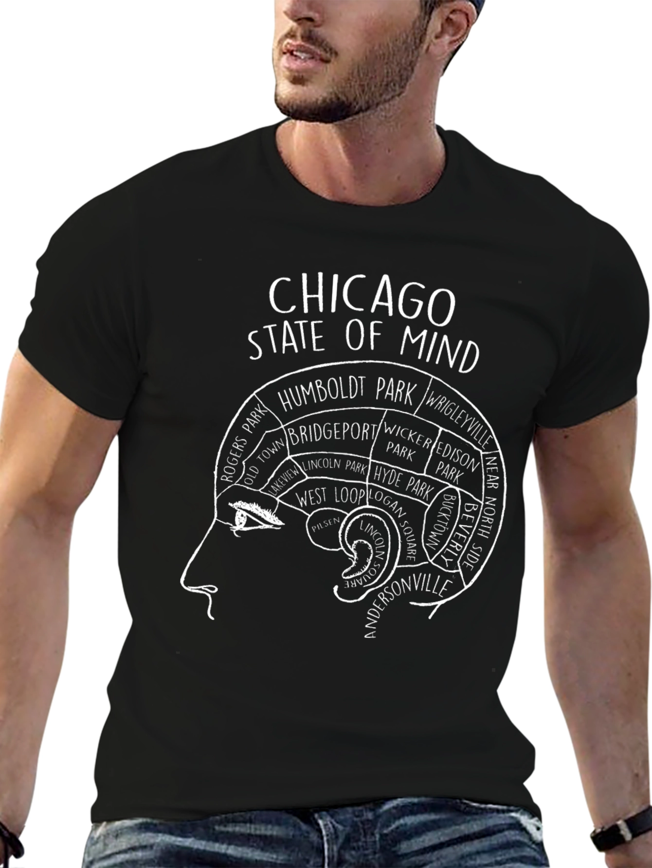 Chicago State of Mind T-Shirt - Black