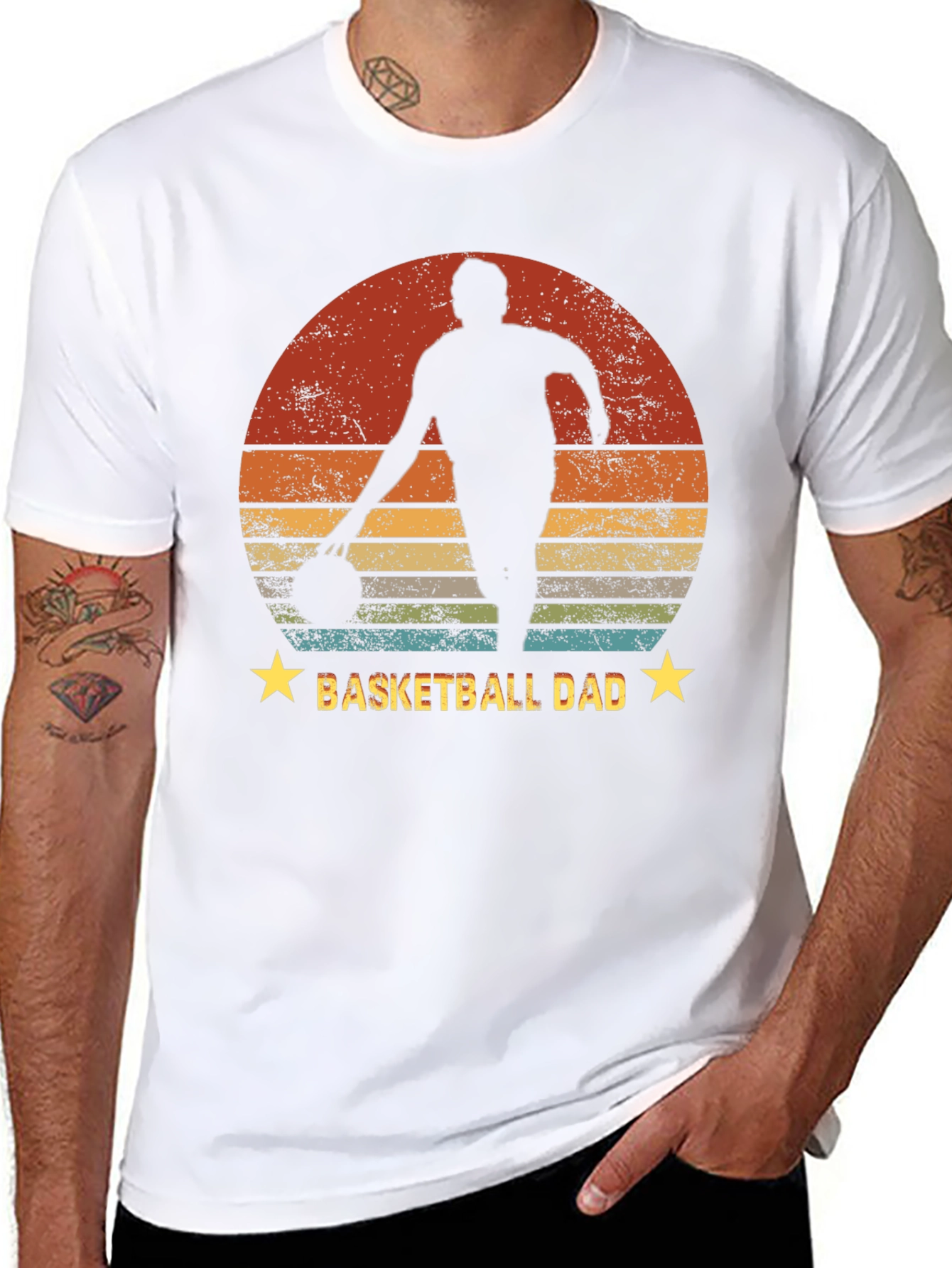 Basketball Dad T-Shirt - Retro Style
