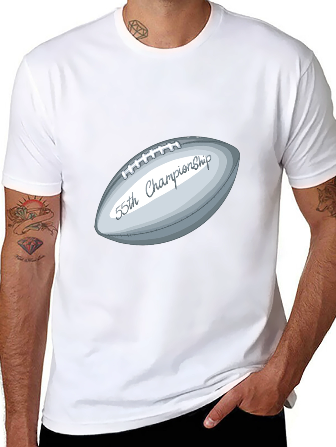 55th Championship Football T-Shirt