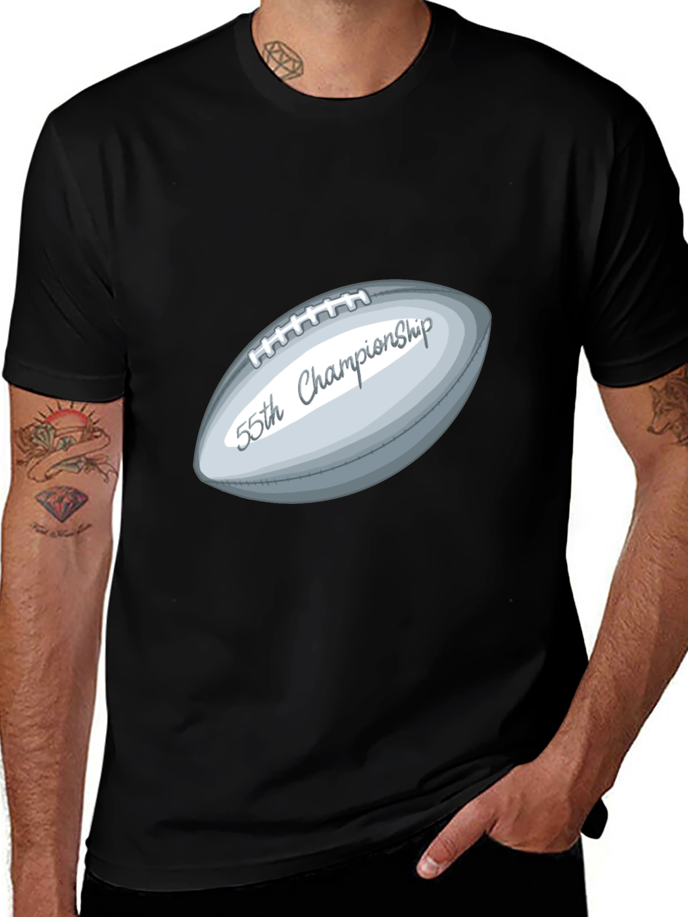 55th Championship Football T-Shirt