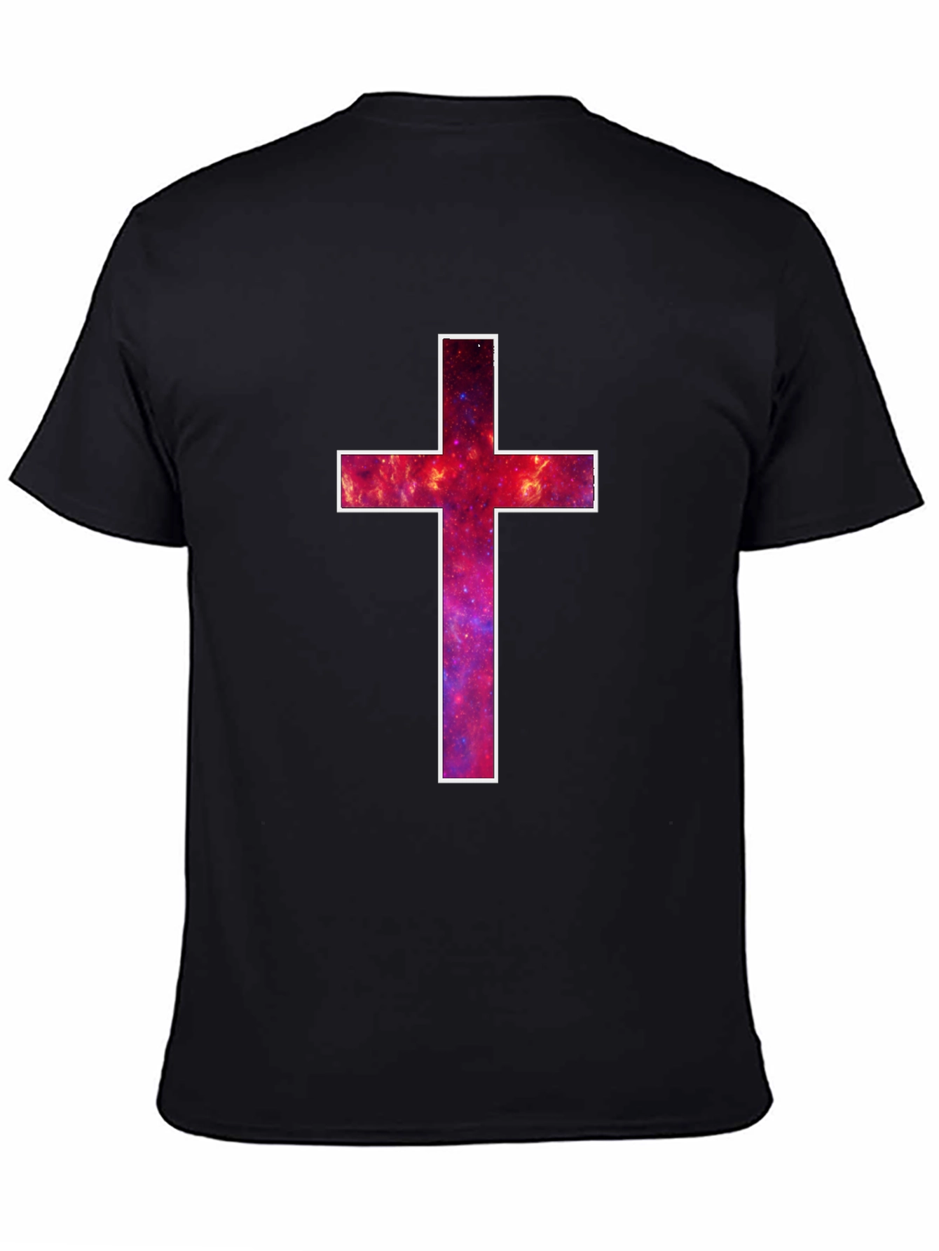 Galaxy Cross Graphic Tee - Mens Black T-Shirt