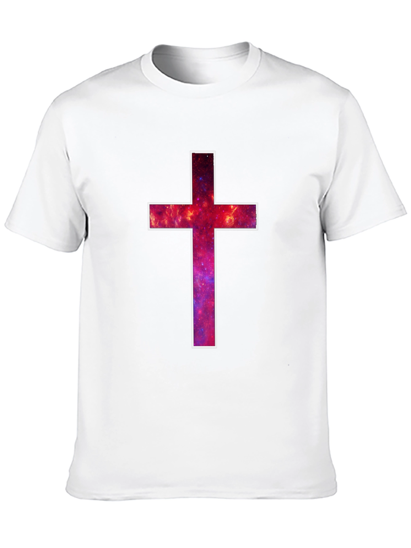 Galaxy Cross Graphic Tee - Mens Black T-Shirt