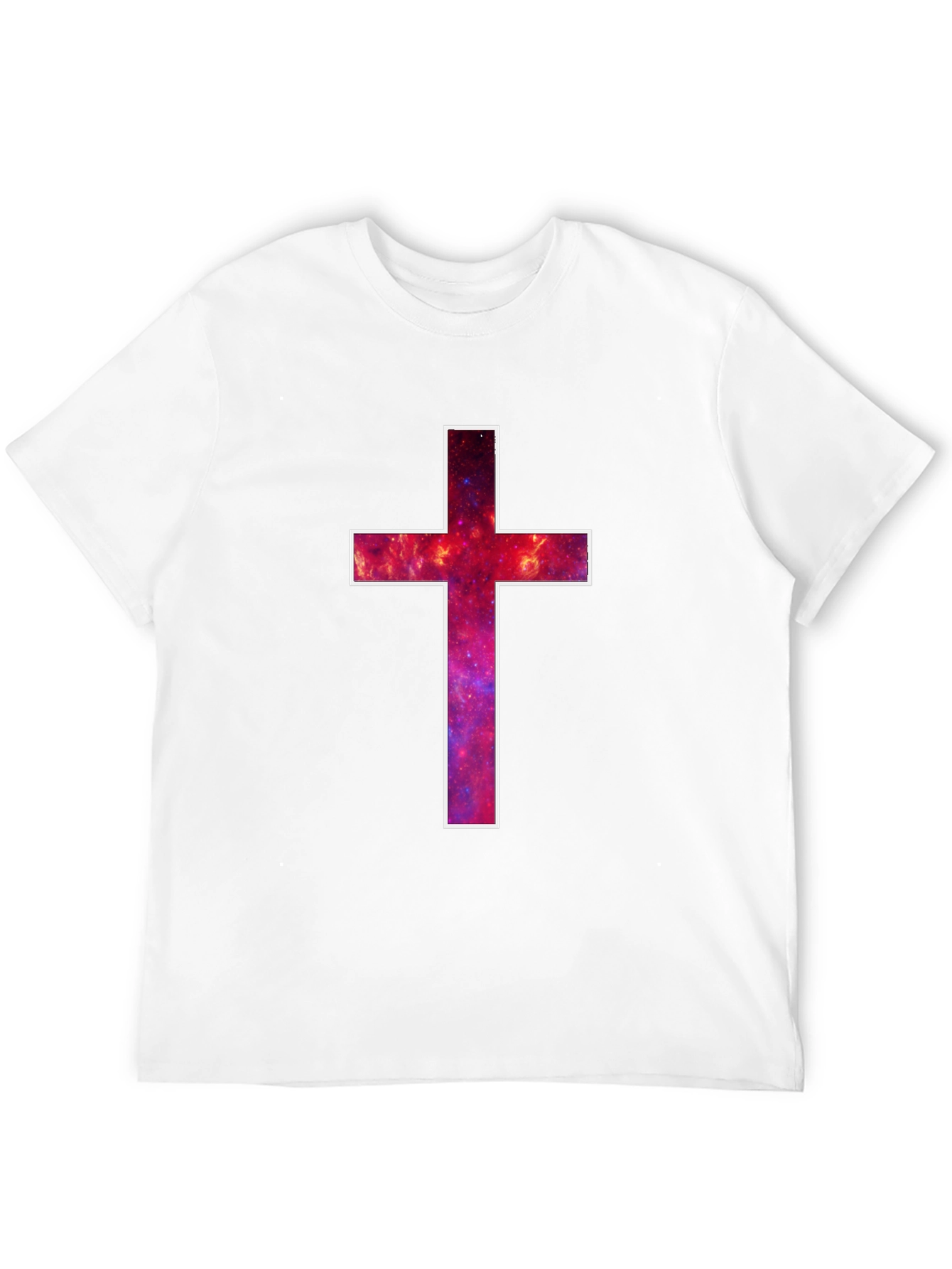 Galaxy Cross Graphic Tee - Mens Black T-Shirt