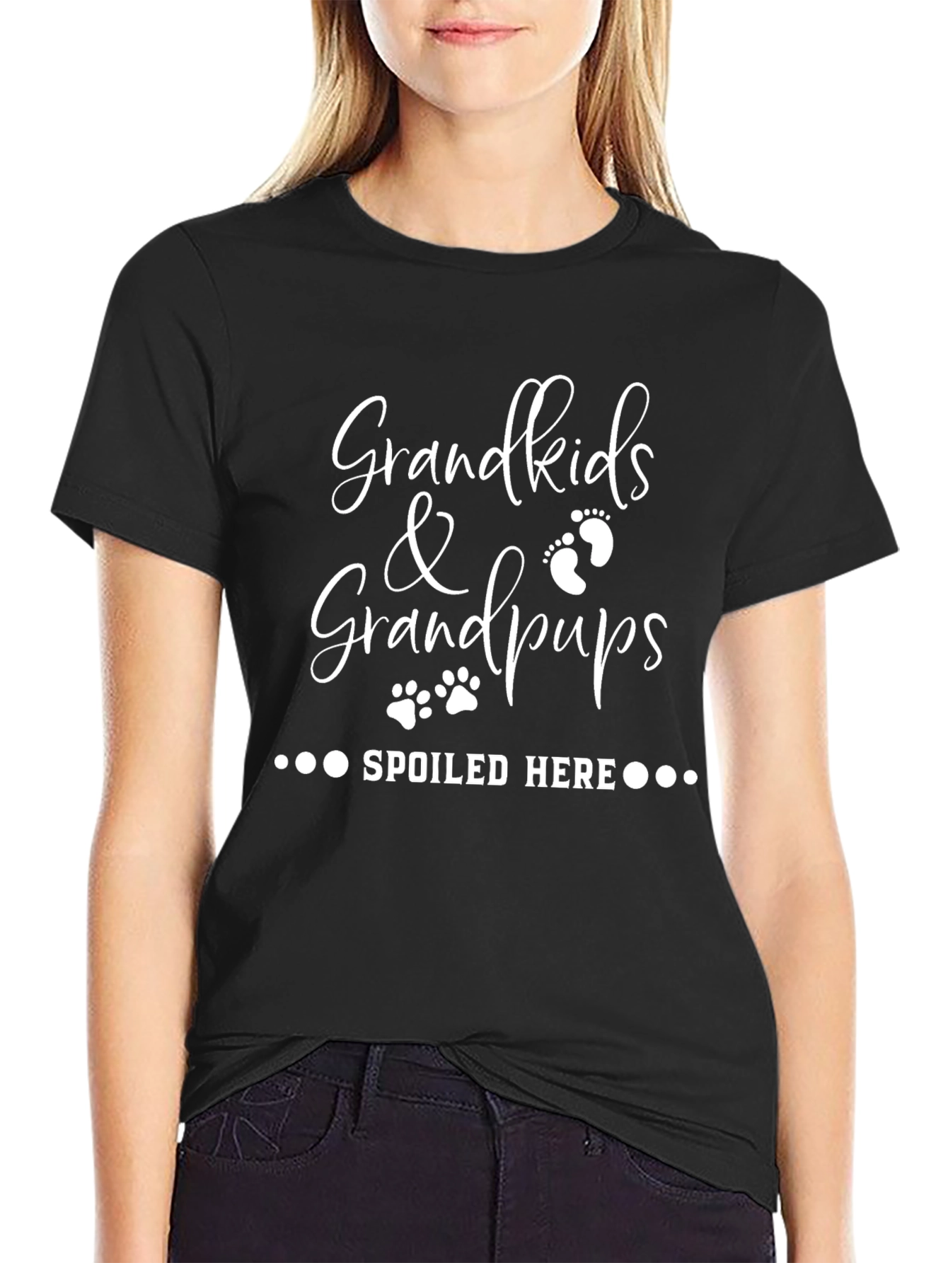 Grandkids & Grandpups Spoiled Here T-Shirt