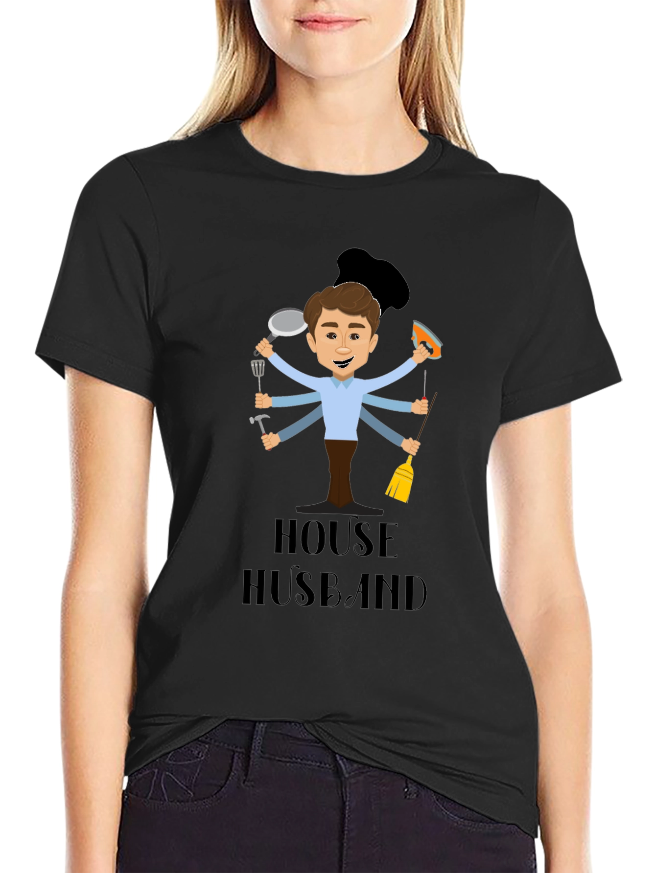 House Husband Graphic Tee - Multi-Tasking Dad