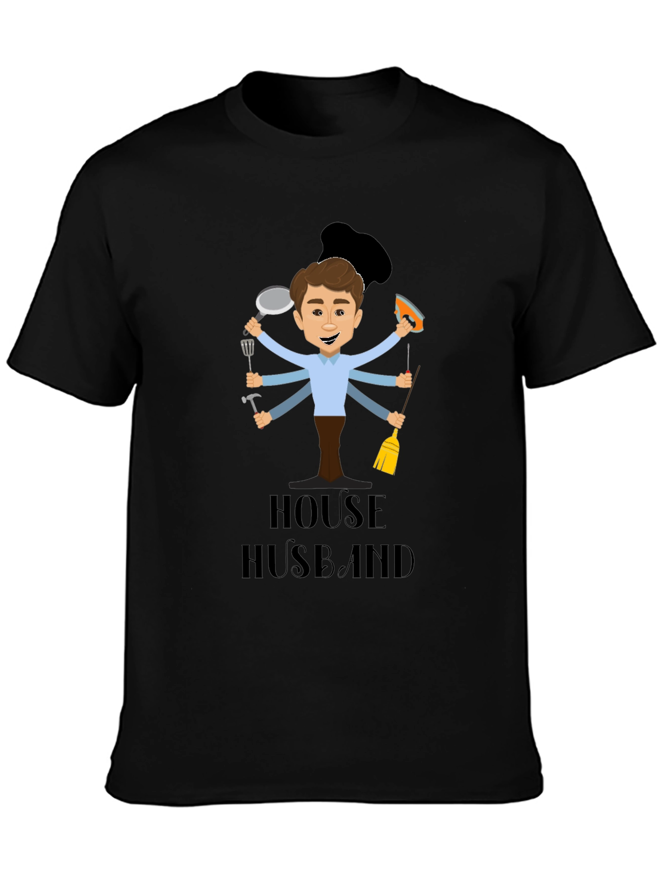 House Husband Graphic Tee - Multi-Tasking Dad