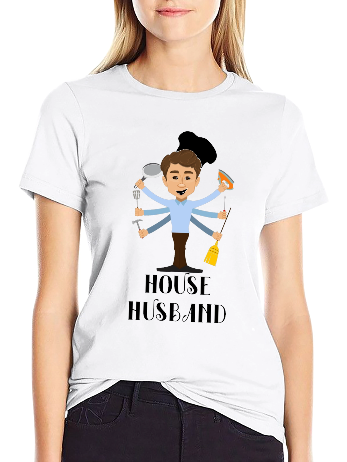 House Husband Graphic Tee - Multi-Tasking Dad