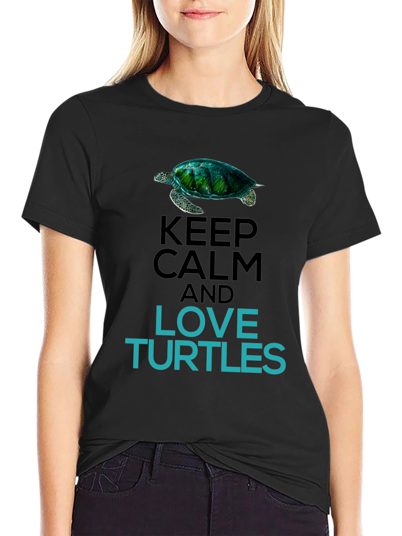 Keep Calm Love Turtles Graphic Tee