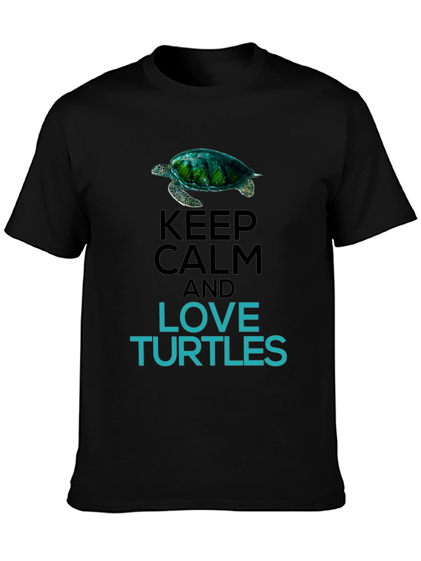 Keep Calm Love Turtles Graphic Tee