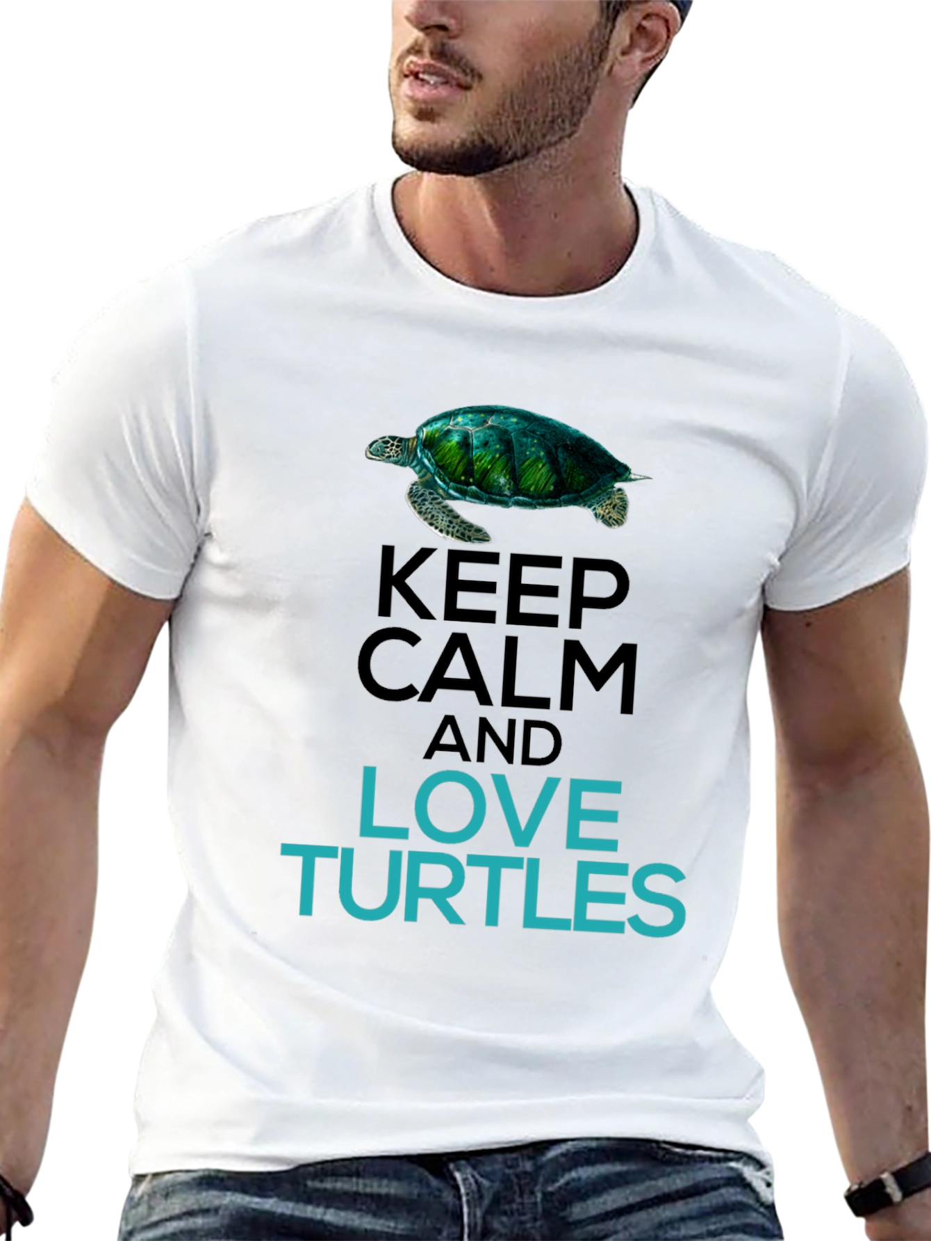 Keep Calm Love Turtles Graphic Tee