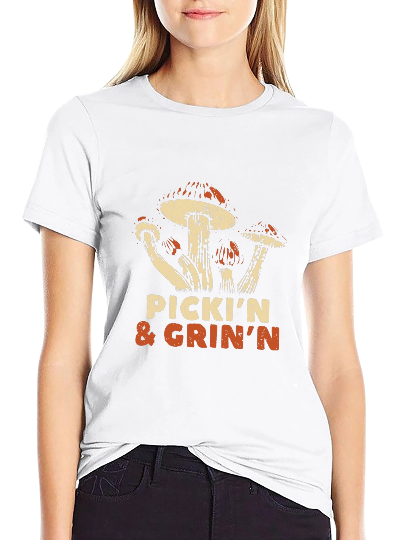 Pickin & Grinnin Mushroom T-Shirt
