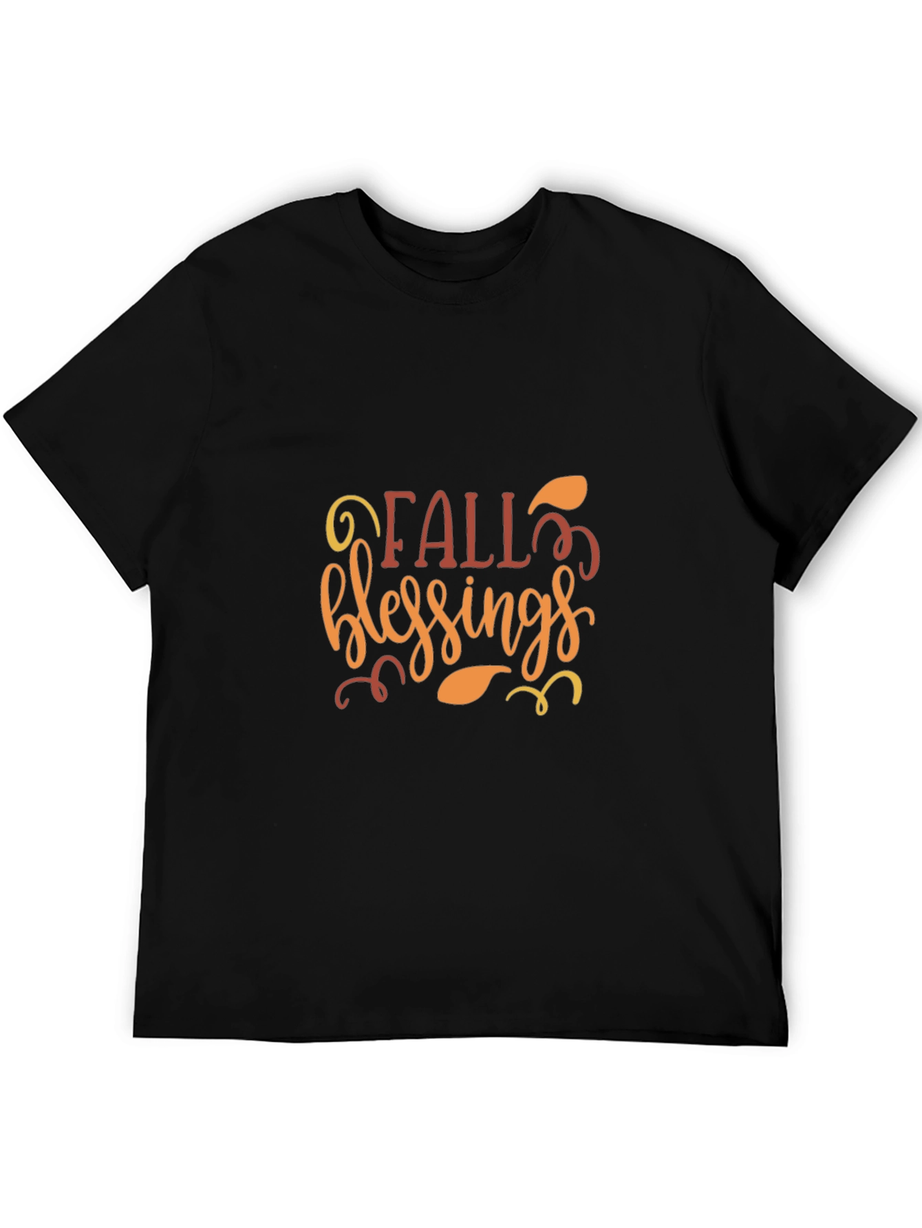 Fall Blessings Graphic Tee - Black