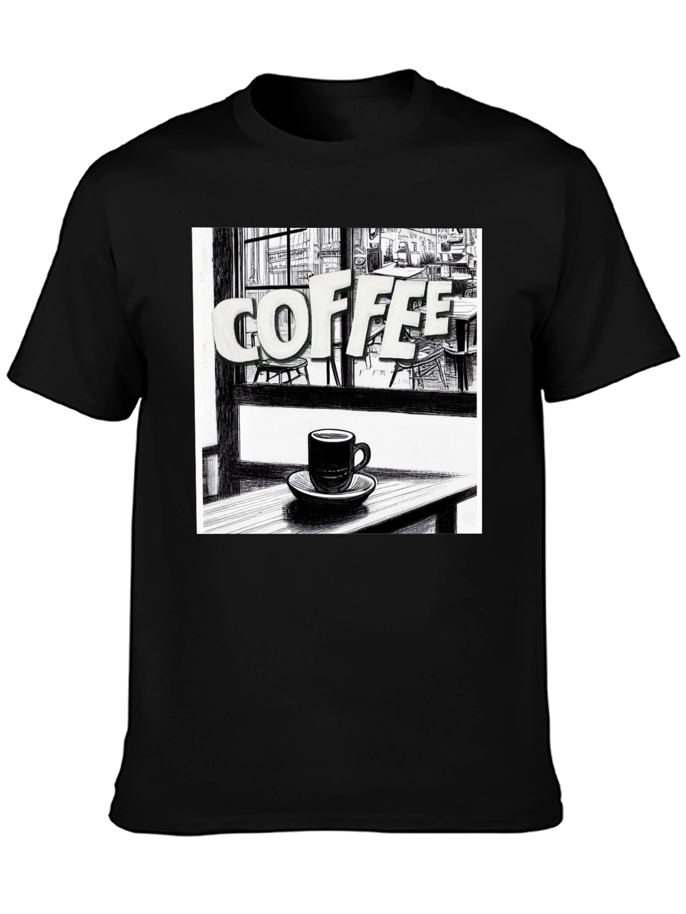 Coffee Shop T-Shirt: Unique Graphic Tee