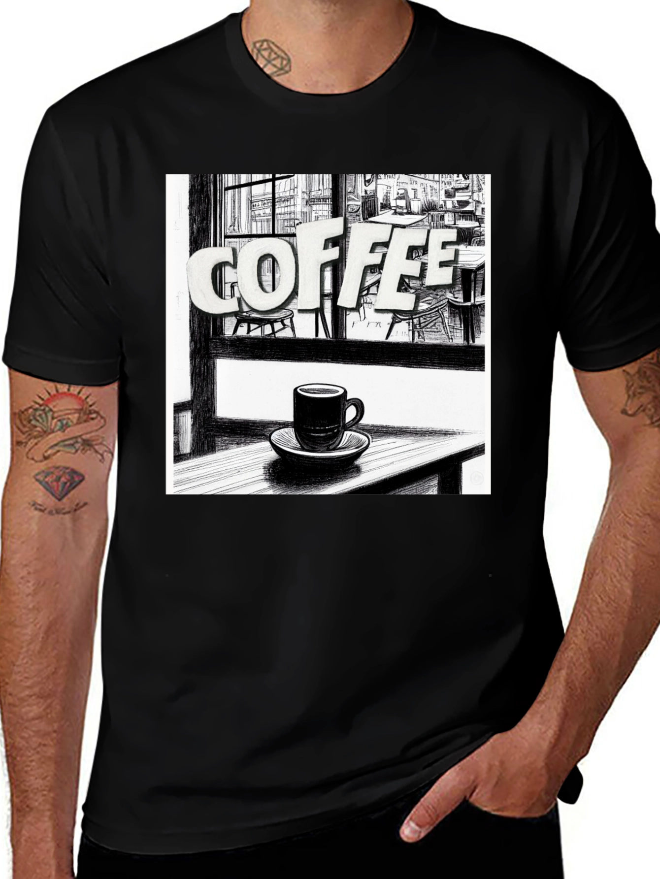 Coffee Shop T-Shirt: Unique Graphic Tee