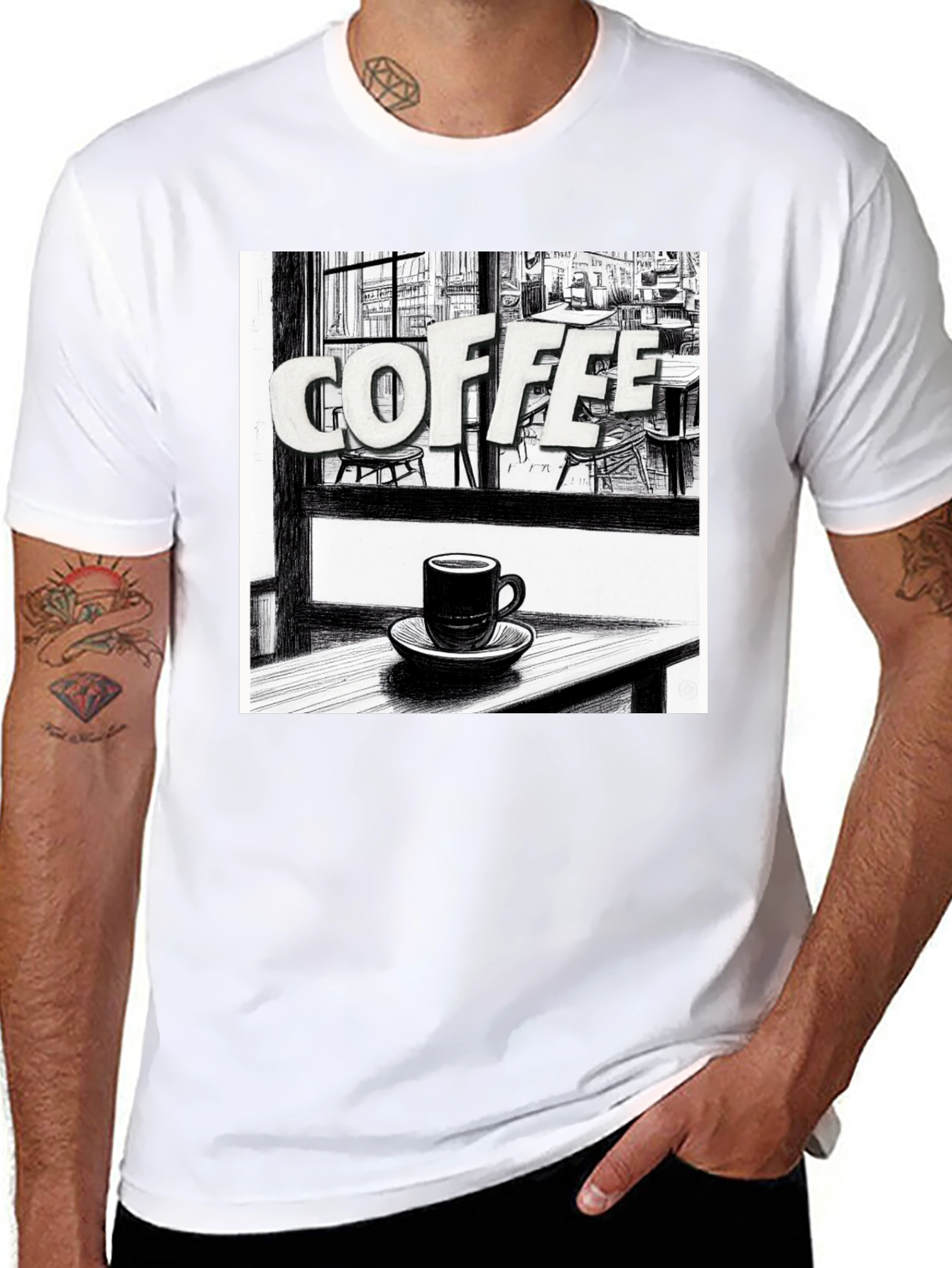 Coffee Shop T-Shirt: Unique Graphic Tee