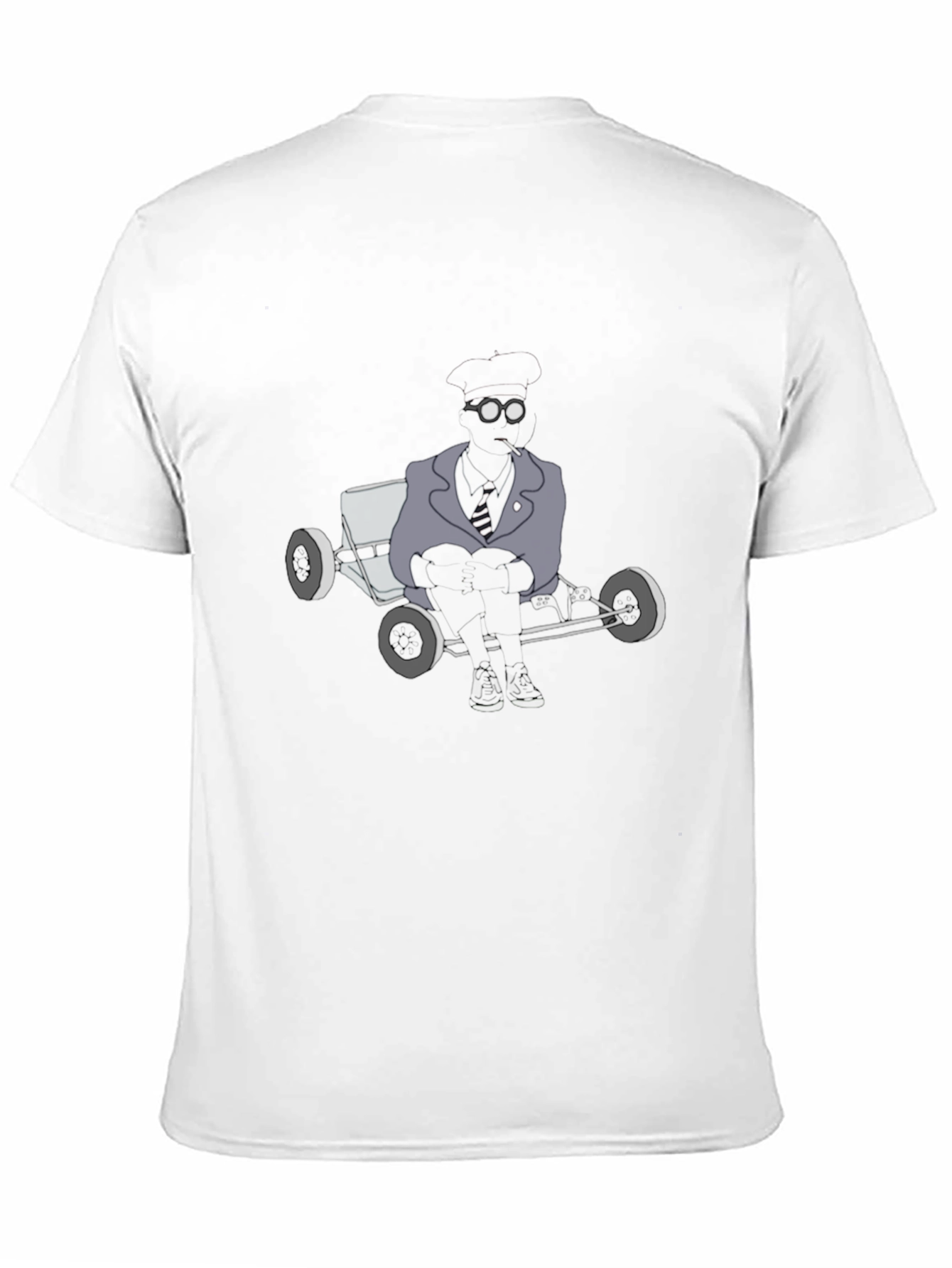Mens Graphic Tee - Steampunk Kart Design