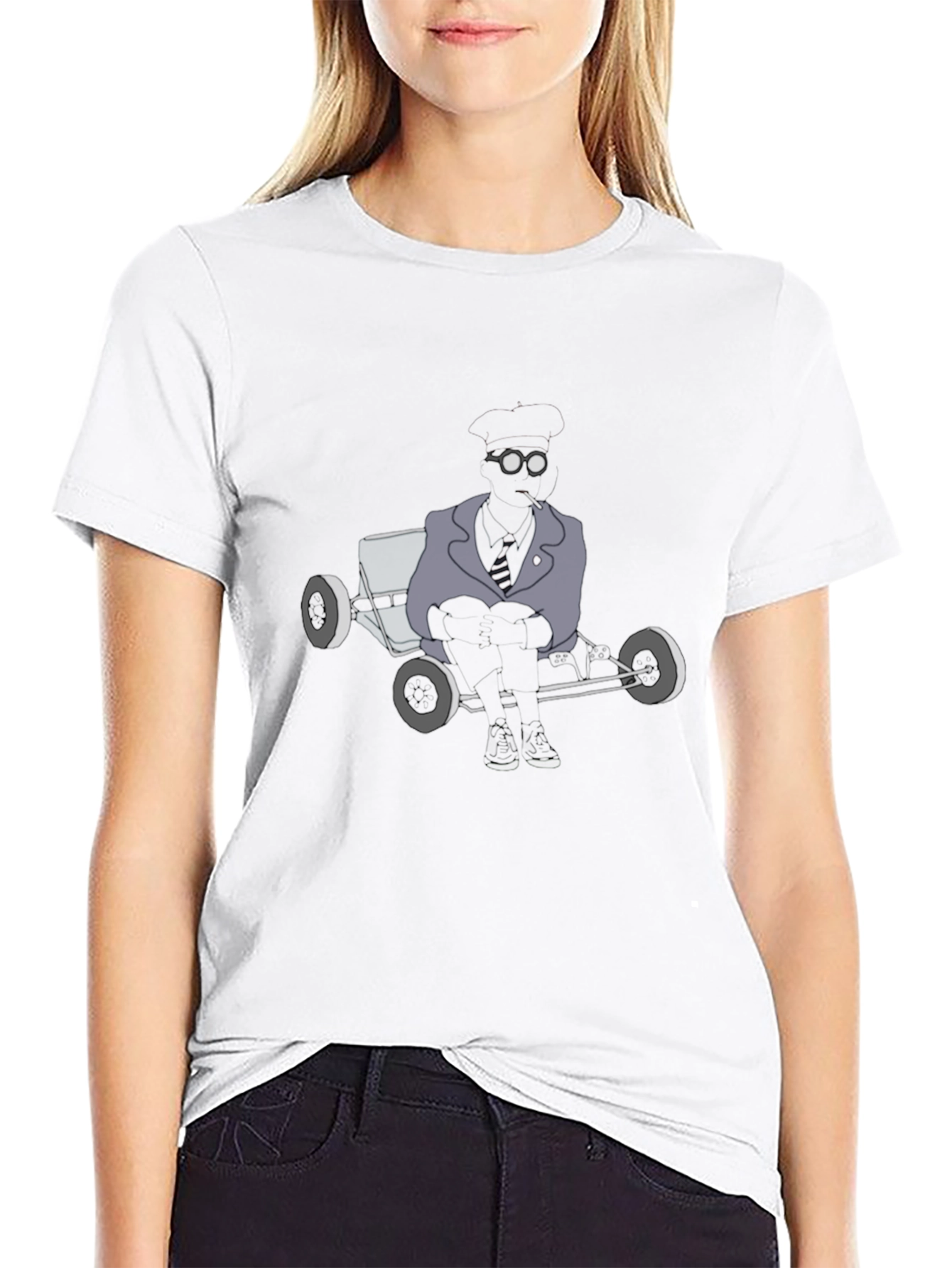 Mens Graphic Tee - Steampunk Kart Design
