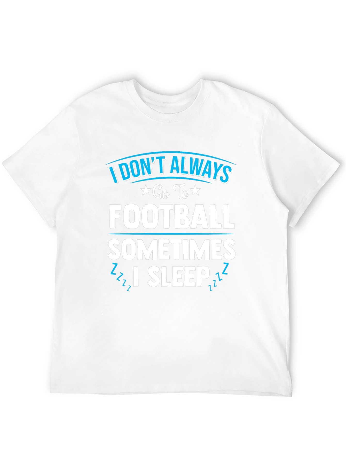 Funny Football & Sleep Graphic Tee