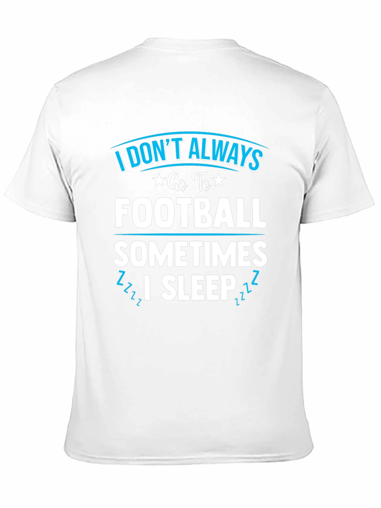 Funny Football & Sleep Graphic Tee