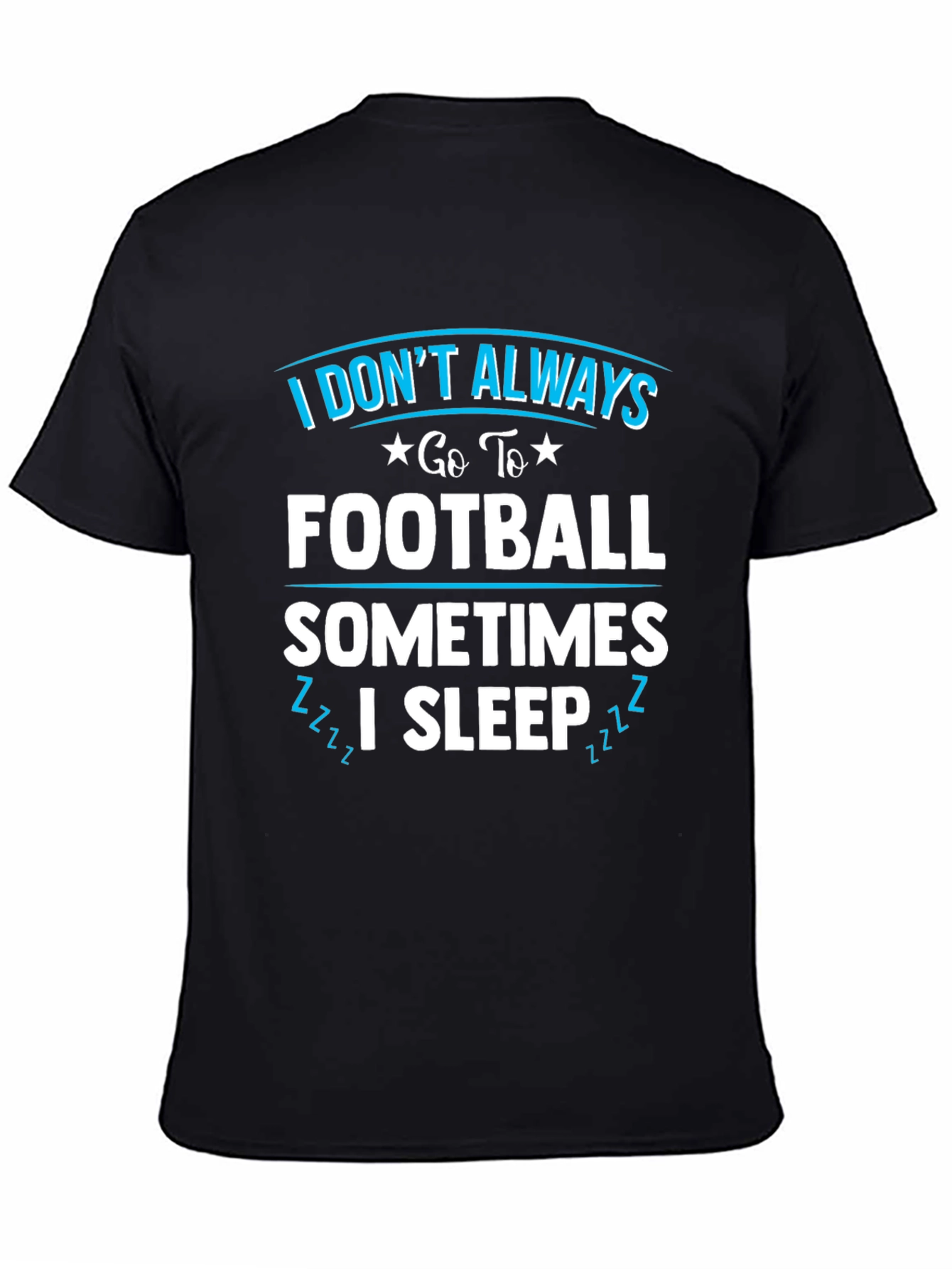 Funny Football & Sleep Graphic Tee