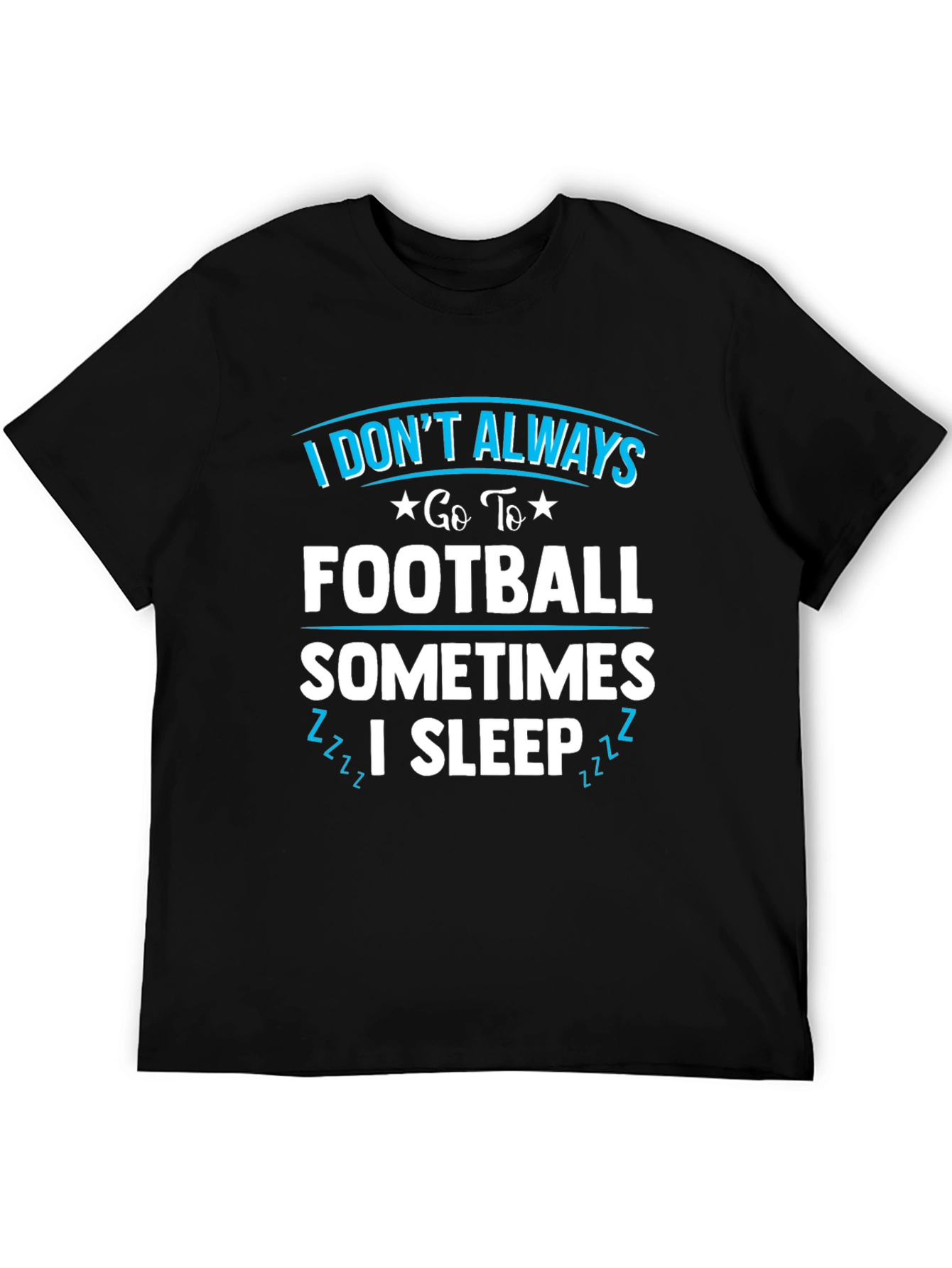 Funny Football & Sleep Graphic Tee