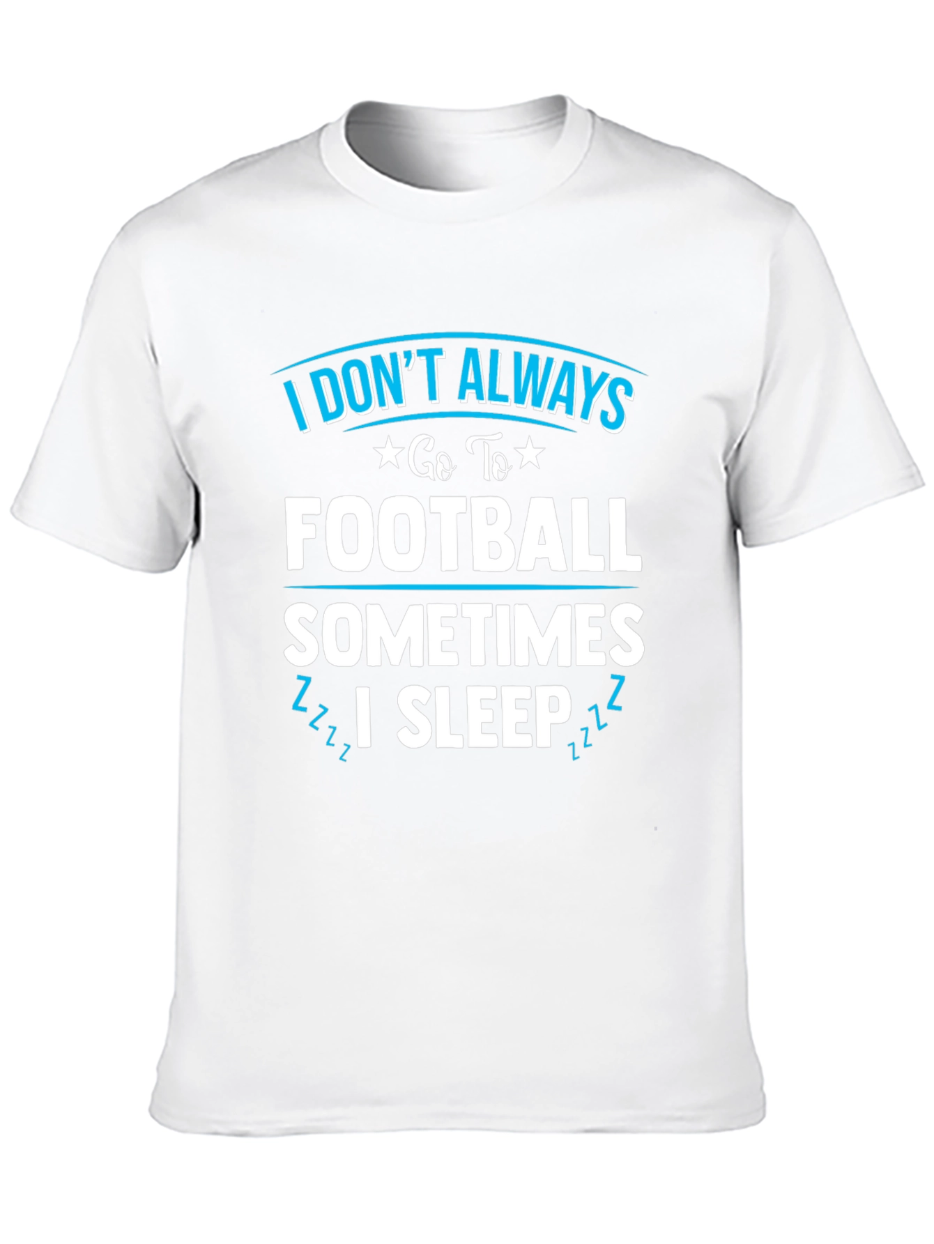 Funny Football & Sleep Graphic Tee