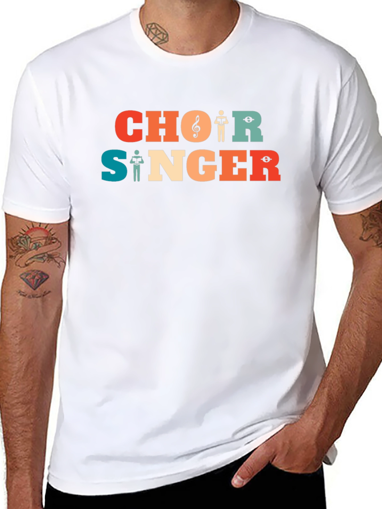 Choir Singer T-Shirt - Retro Music Lover Tee