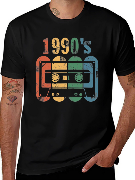 Retro 1990s Cassette Tape T-Shirt - Vintage Style