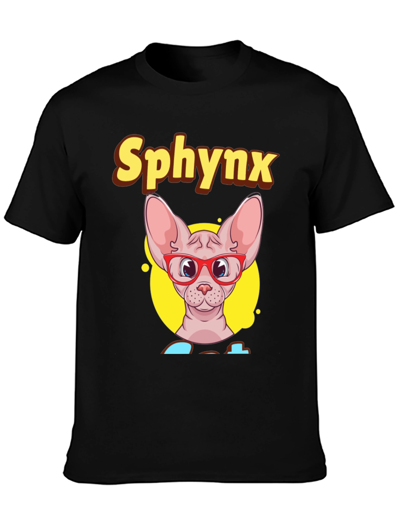Sphynx Cat T-Shirt - Funny Cat with Glasses