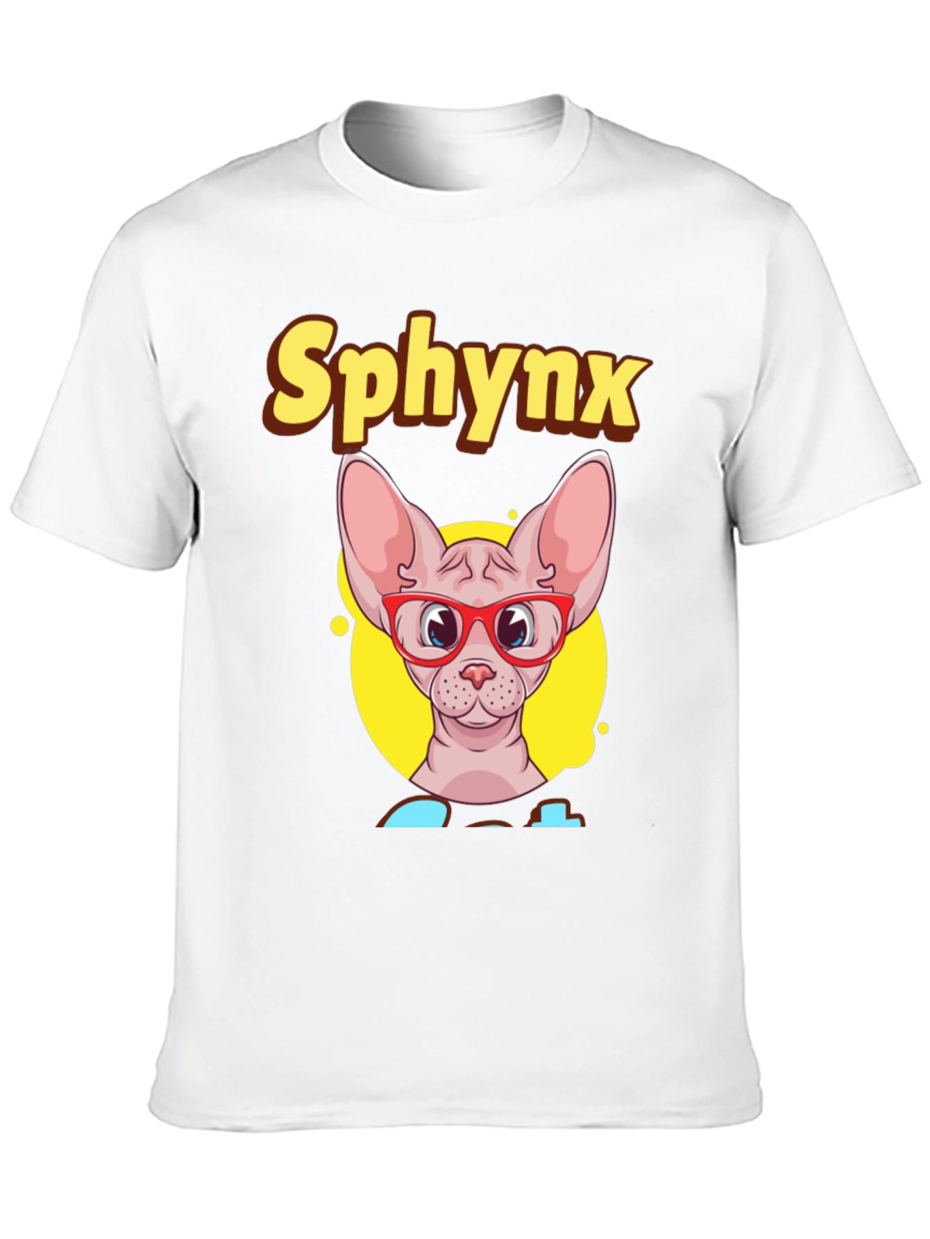 Sphynx Cat T-Shirt - Funny Cat with Glasses