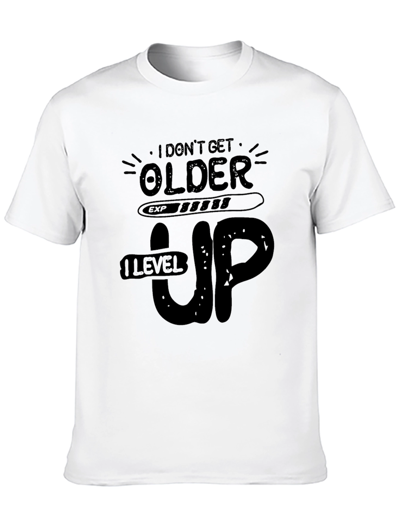 Level Up Black Graphic Tee Shirt