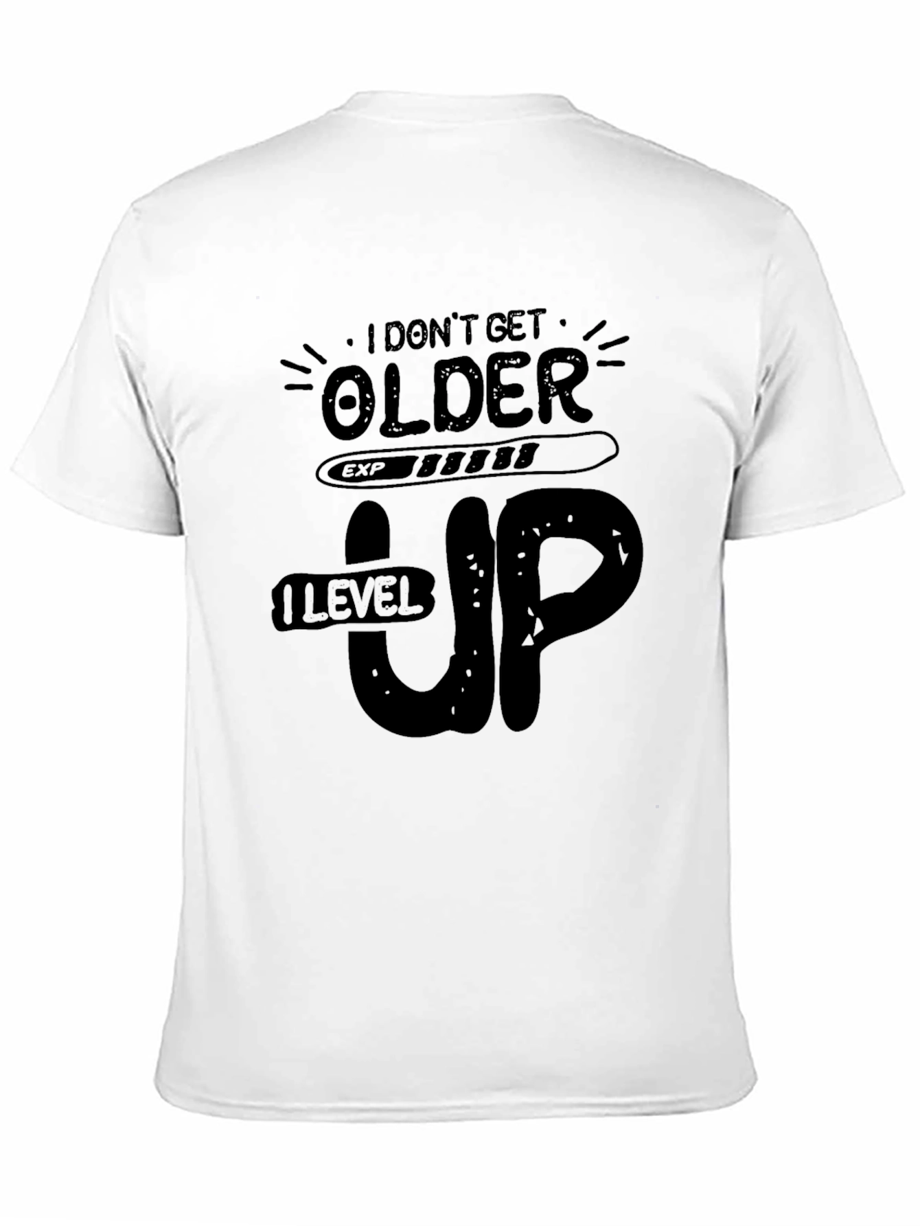 Level Up Black Graphic Tee Shirt