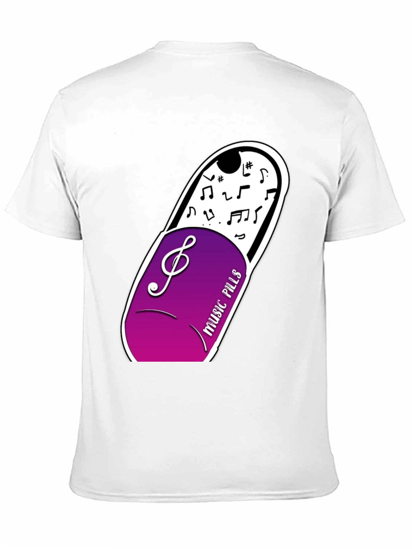 Music Pills Graphic T-Shirt - Black Cotton Tee