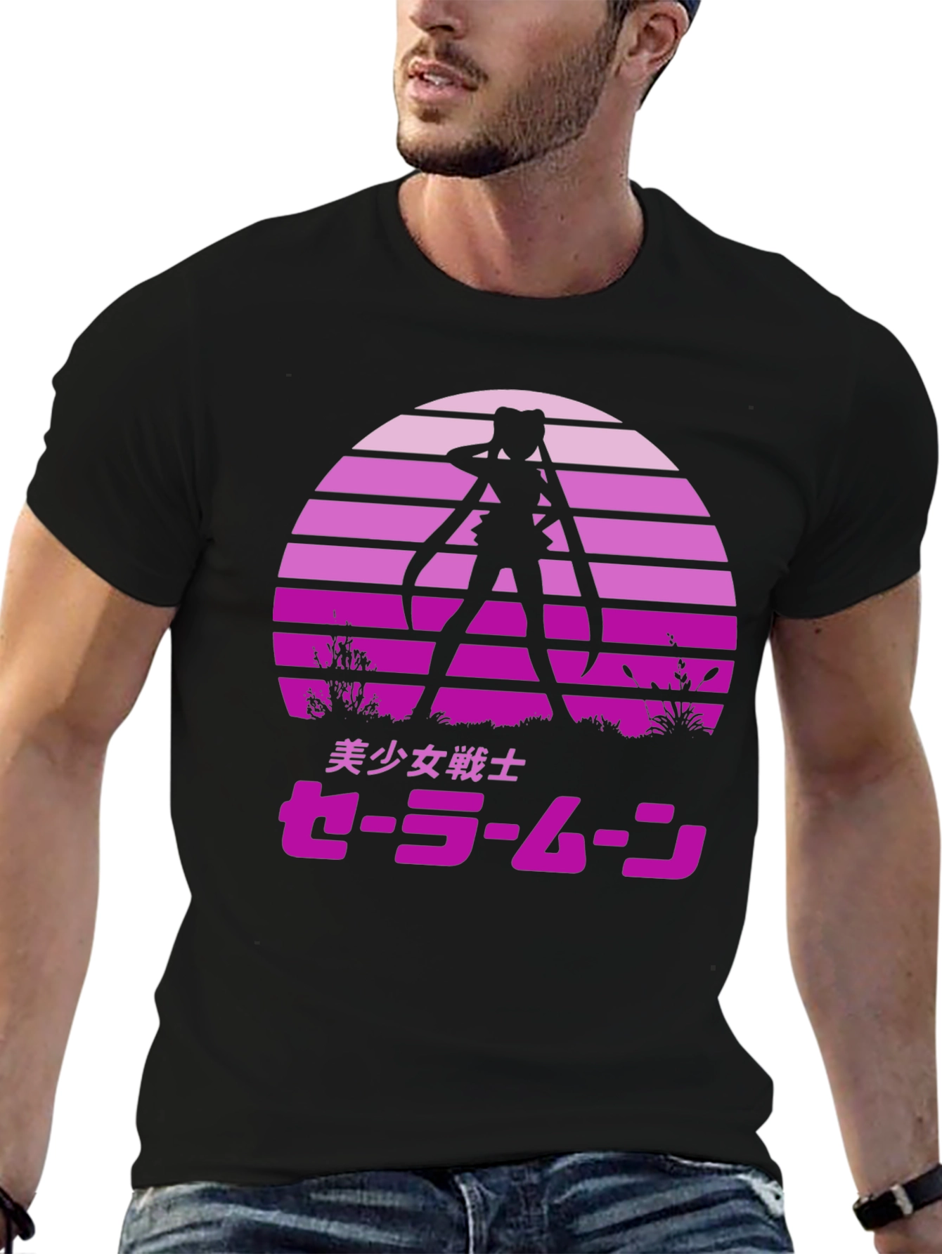 Sailor Moon Sunset Graphic Tee - Anime Shirt