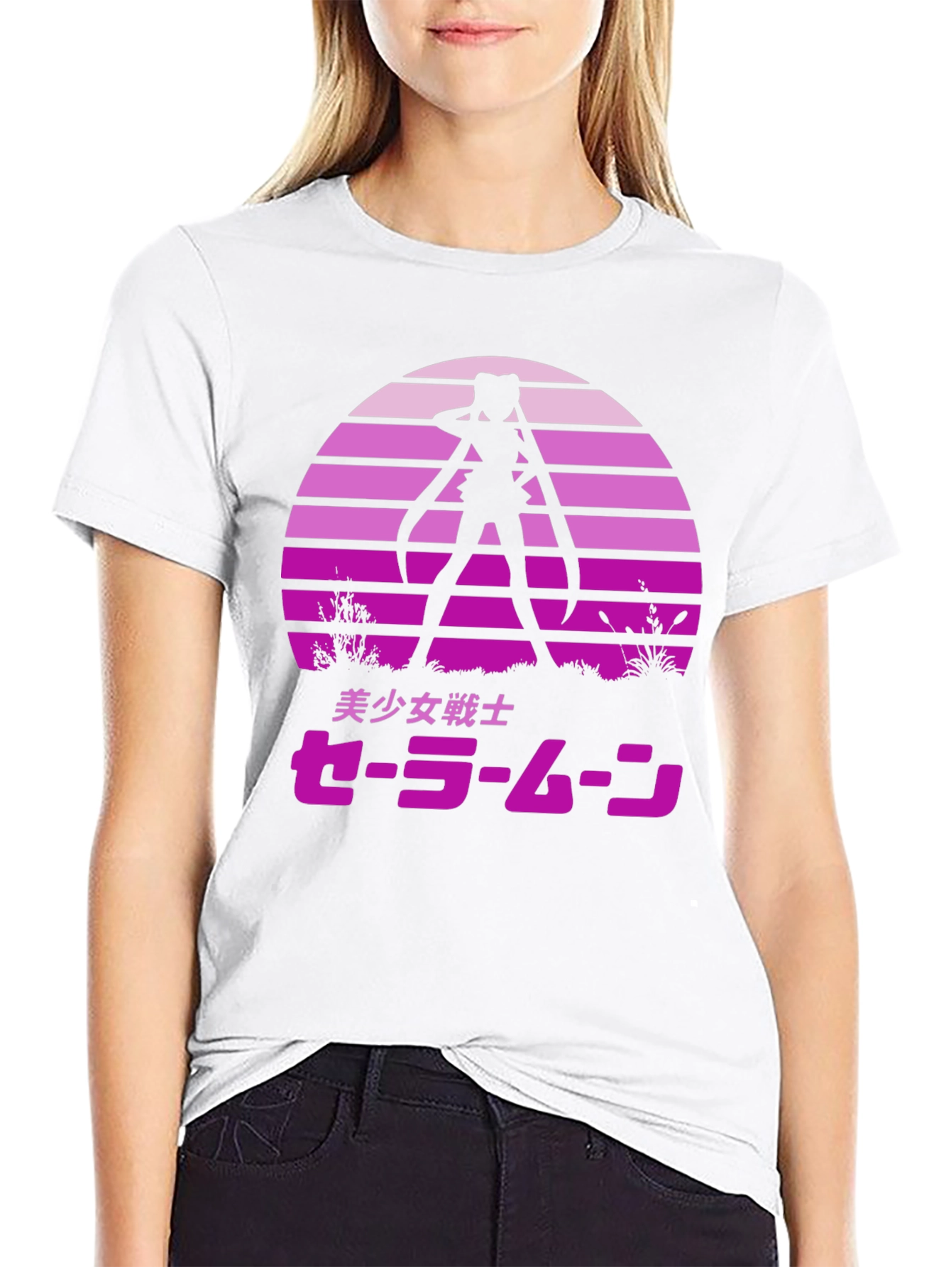 Sailor Moon Sunset Graphic Tee - Anime Shirt